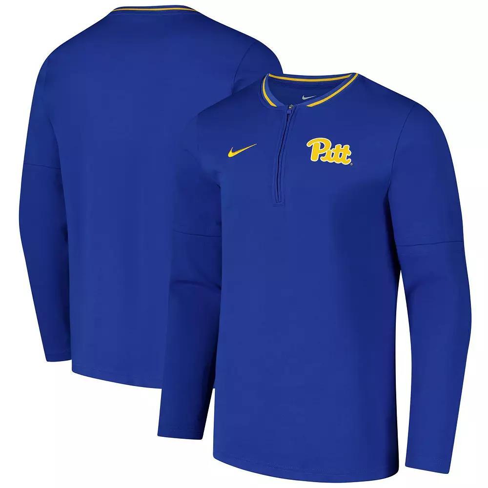 Men's Nike Royal Pitt Panthers Coaches Quarter-Zip Jacket,  Product Image