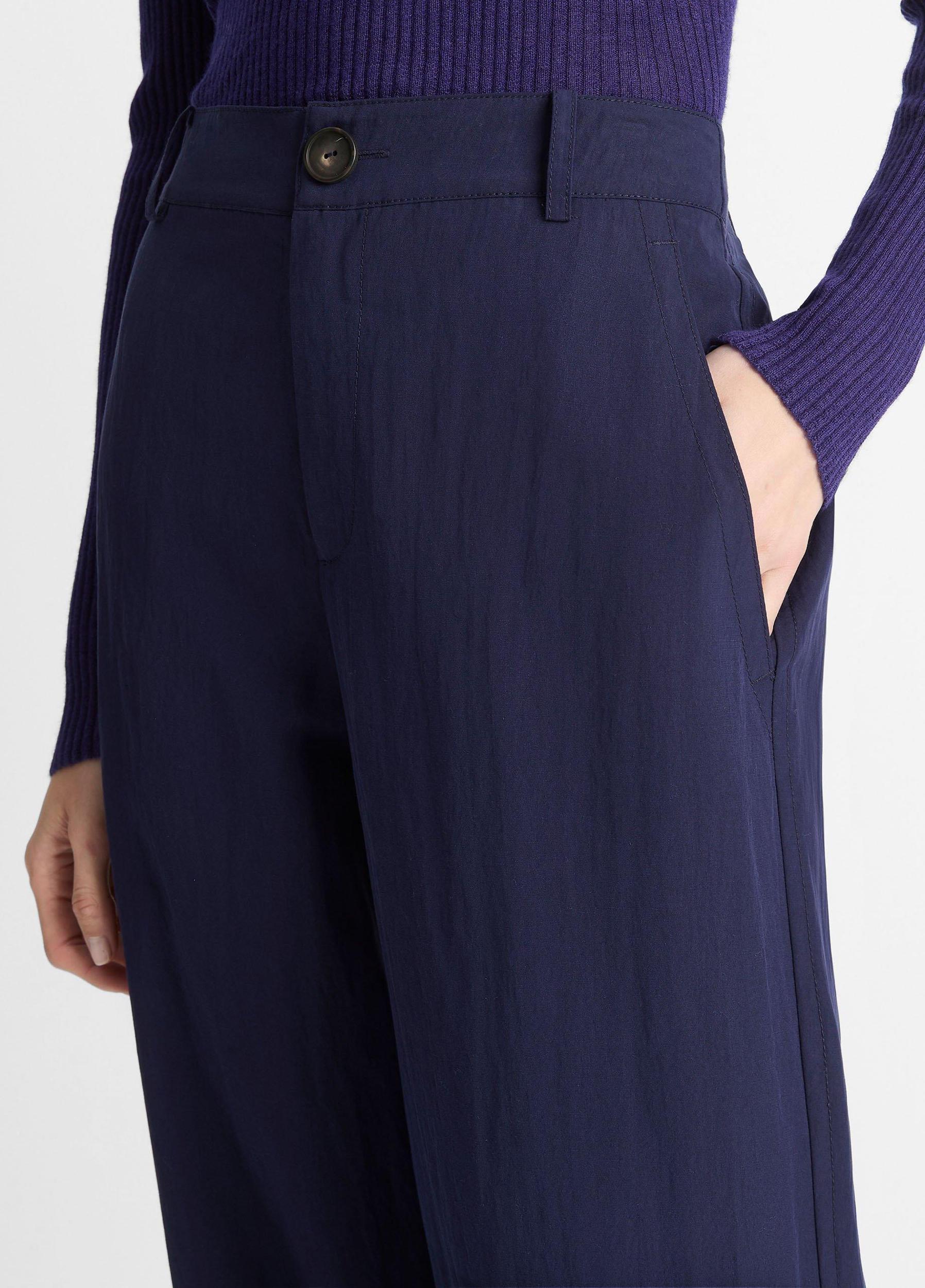 Textured Relaxed Wide-Leg Pant Product Image