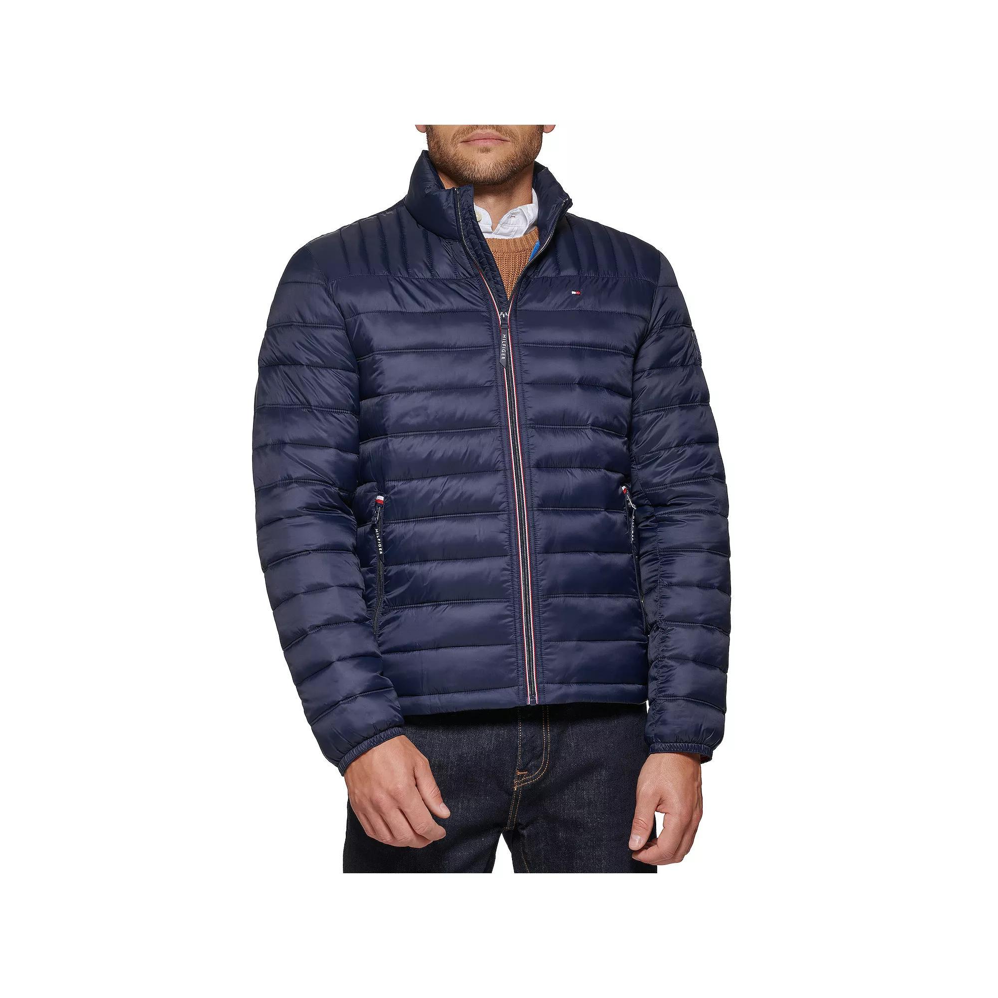 Men's Tommy Hilfiger Packable Puffer Jacket, Size: Small, Red Product Image