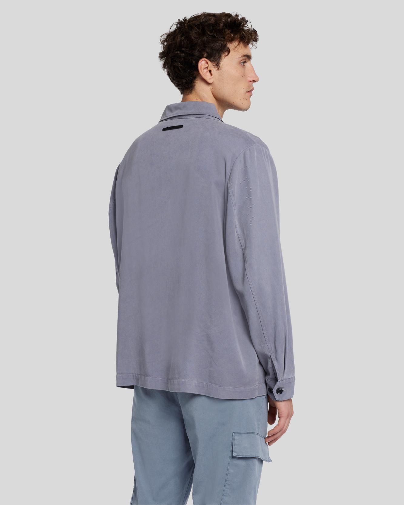 Weightless Shirt Jacket in Dusty Blue Male Product Image