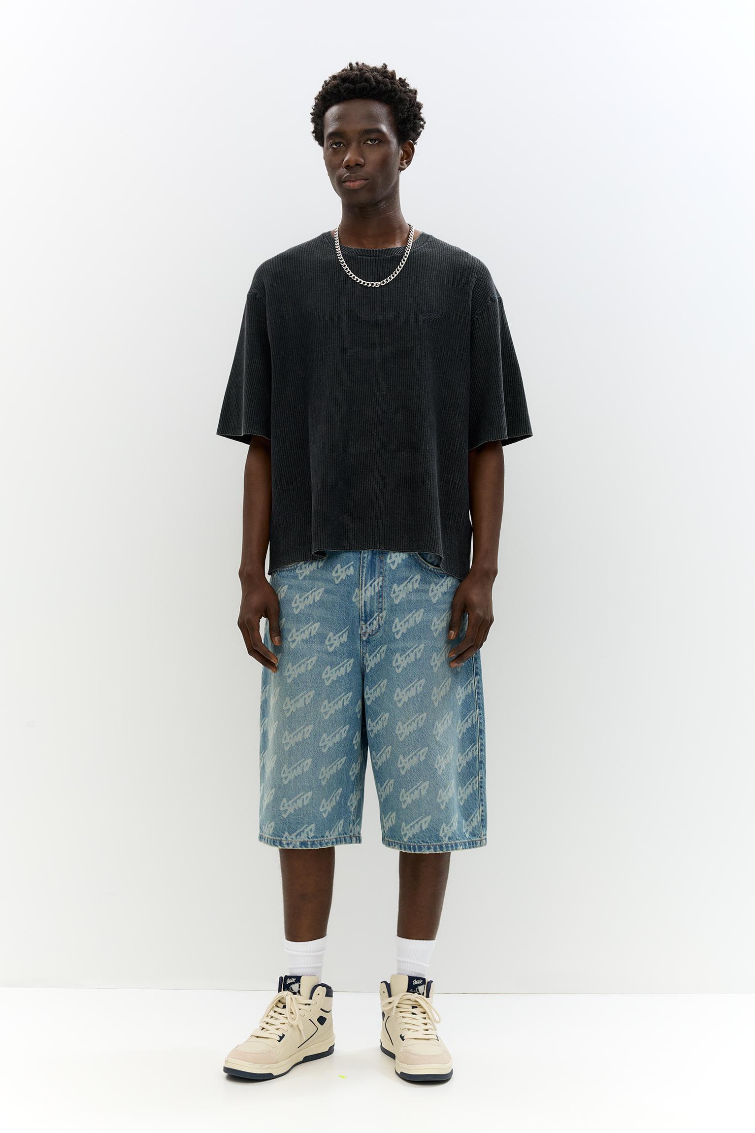 Waffle-knit STWD T-shirt Product Image