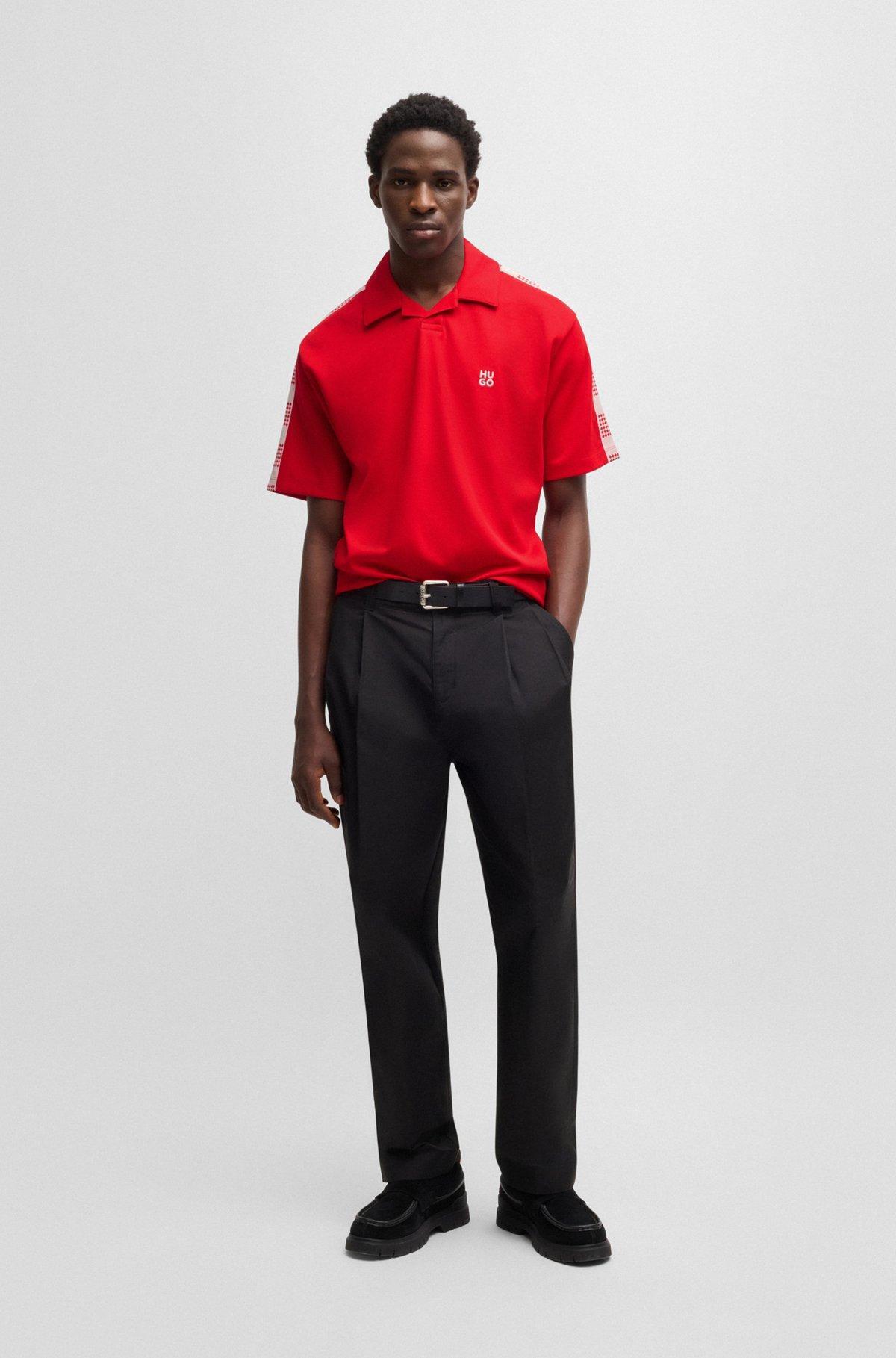 Polo shirt with checked tape Product Image