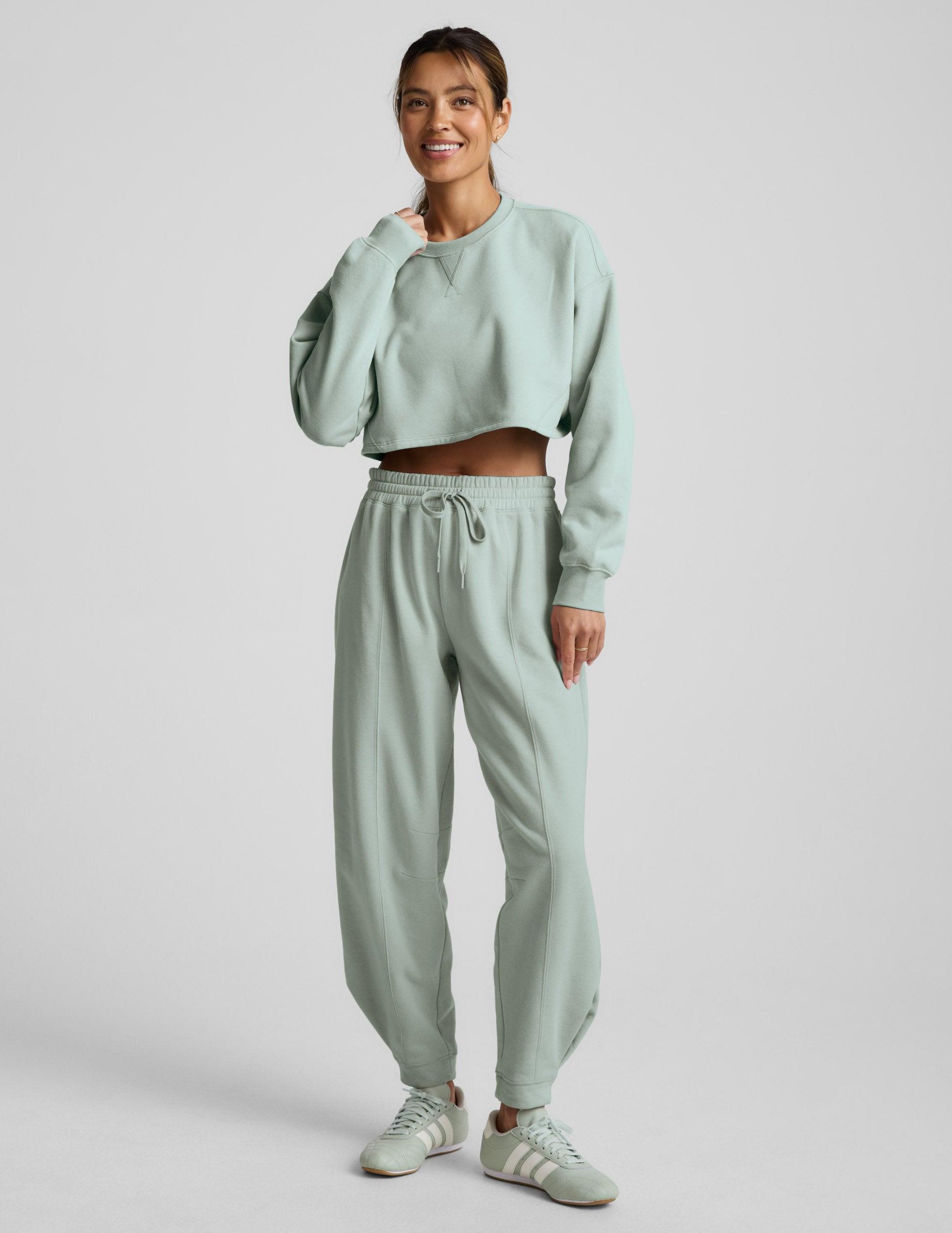 LuxeFleece Cropped Sweatshirt Product Image