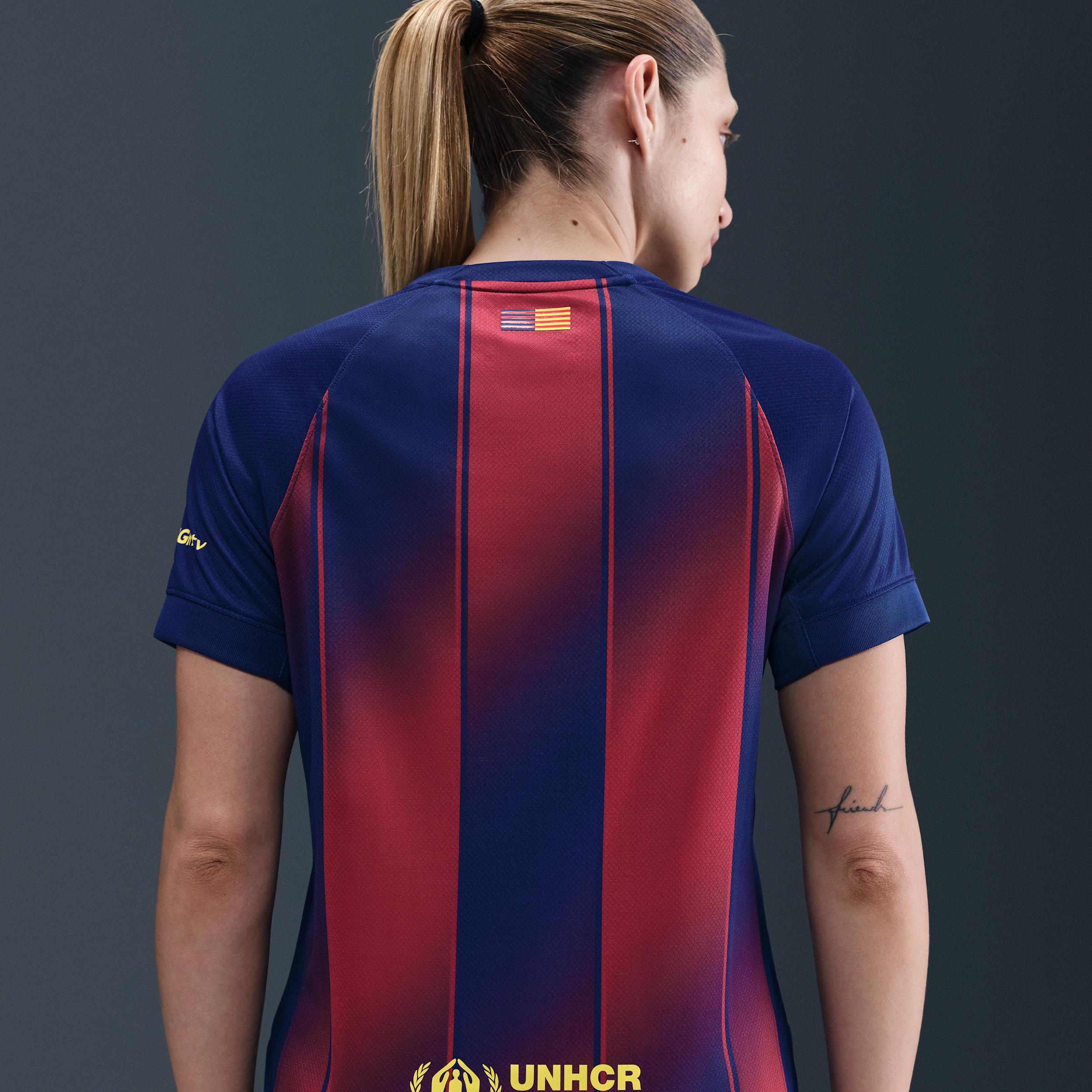 FC Barcelona 2025/26 Stadium Home Nike Women's Dri-FIT Soccer Replica Jersey Product Image