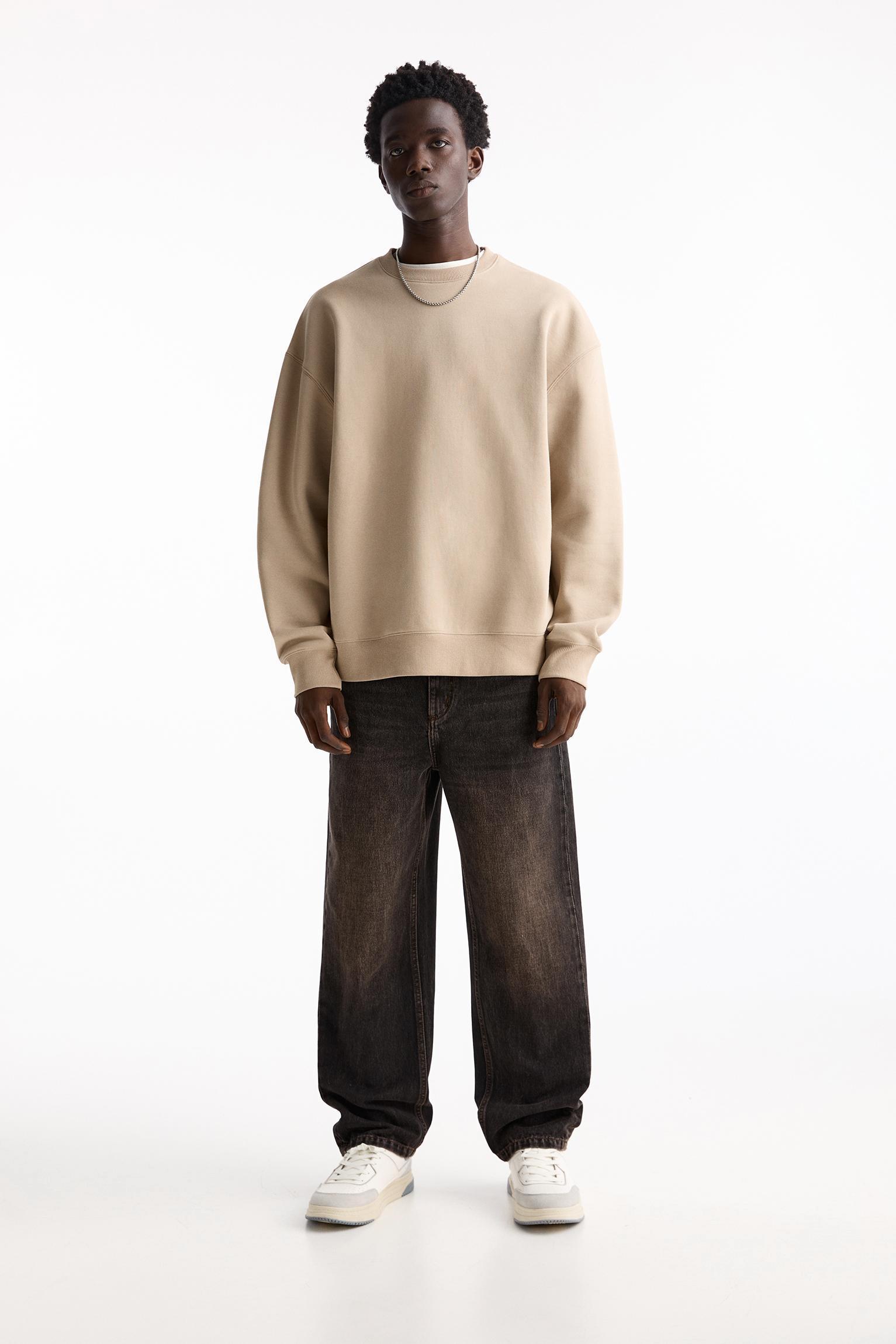 Basic crew neck sweatshirt Product Image