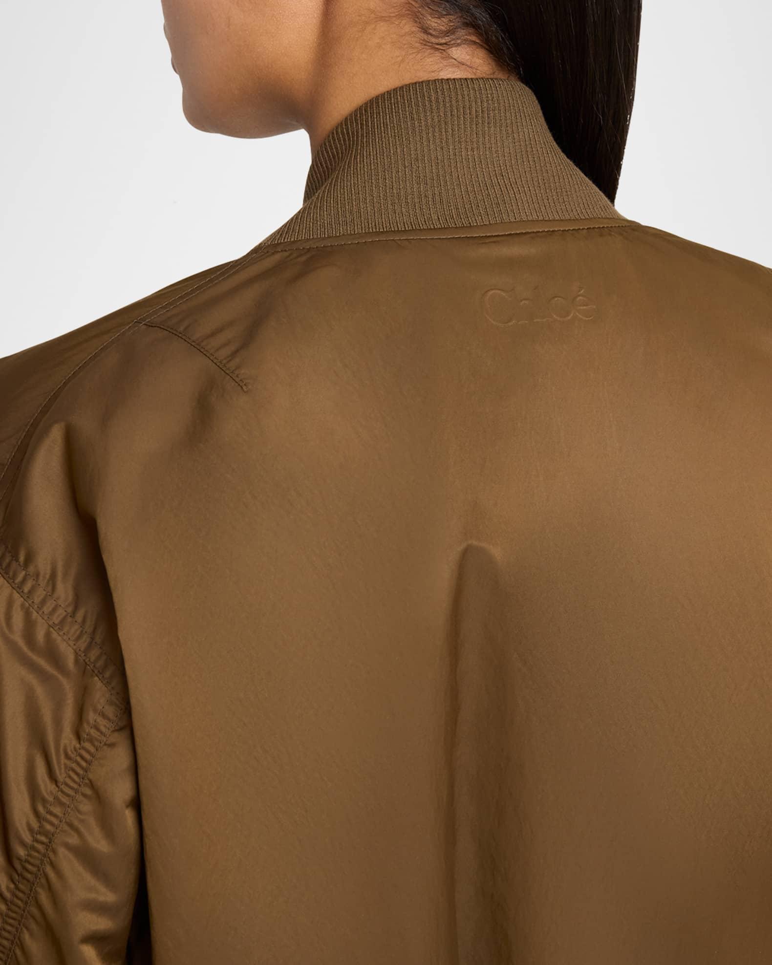 V-Neck Bomber Jacket Product Image