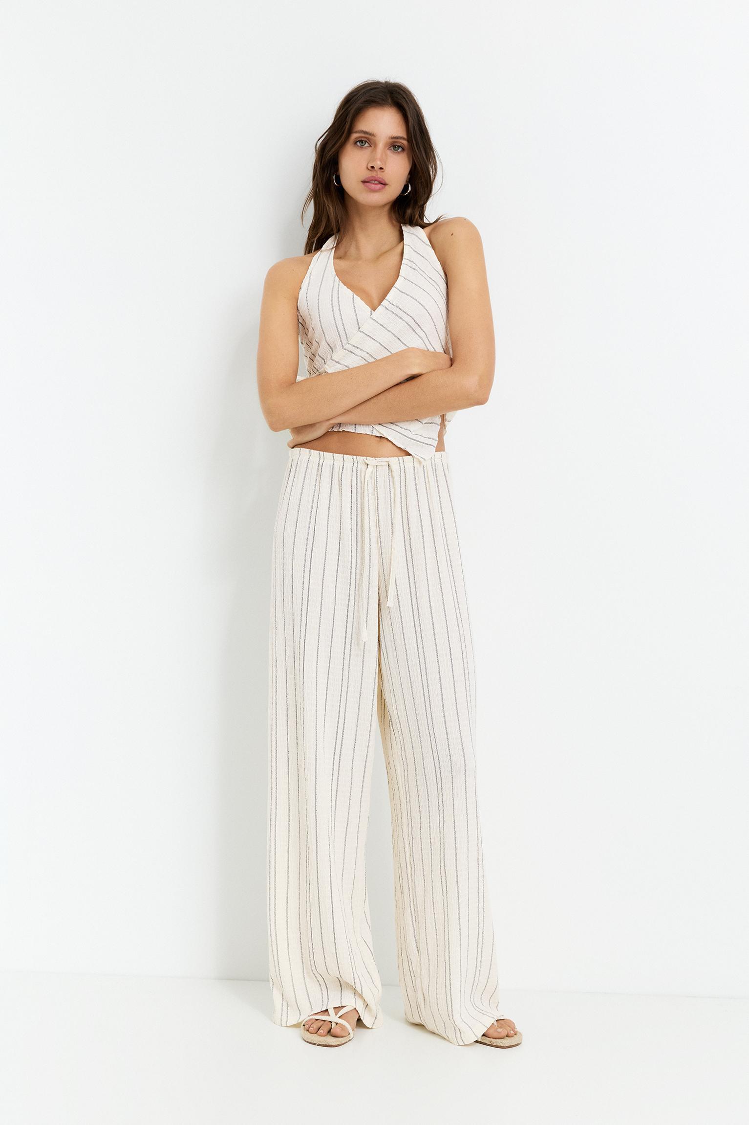 Rustic striped pants Product Image