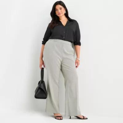 Worthington Plus Womens High-Rise Modern Trouser Product Image