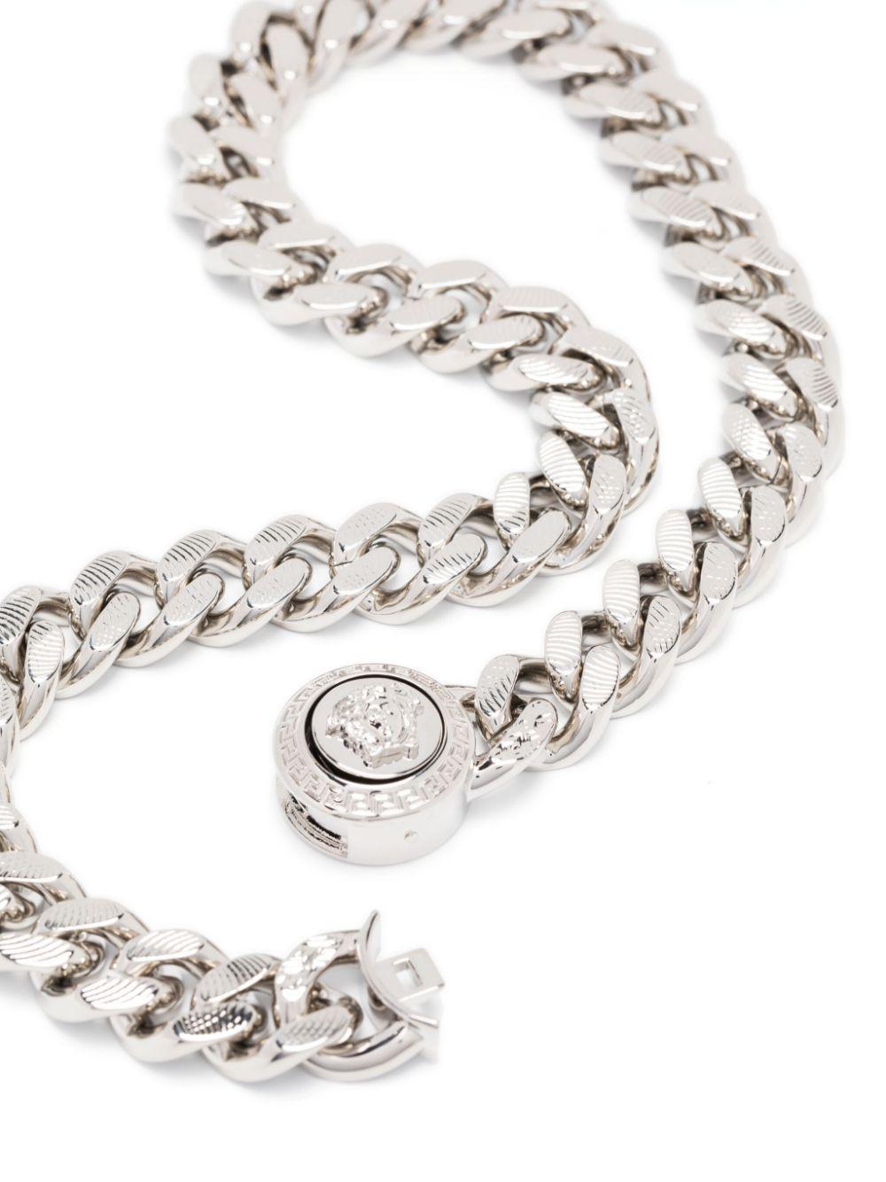 VERSACE Medusa Icon Chain Necklace In Silver Product Image