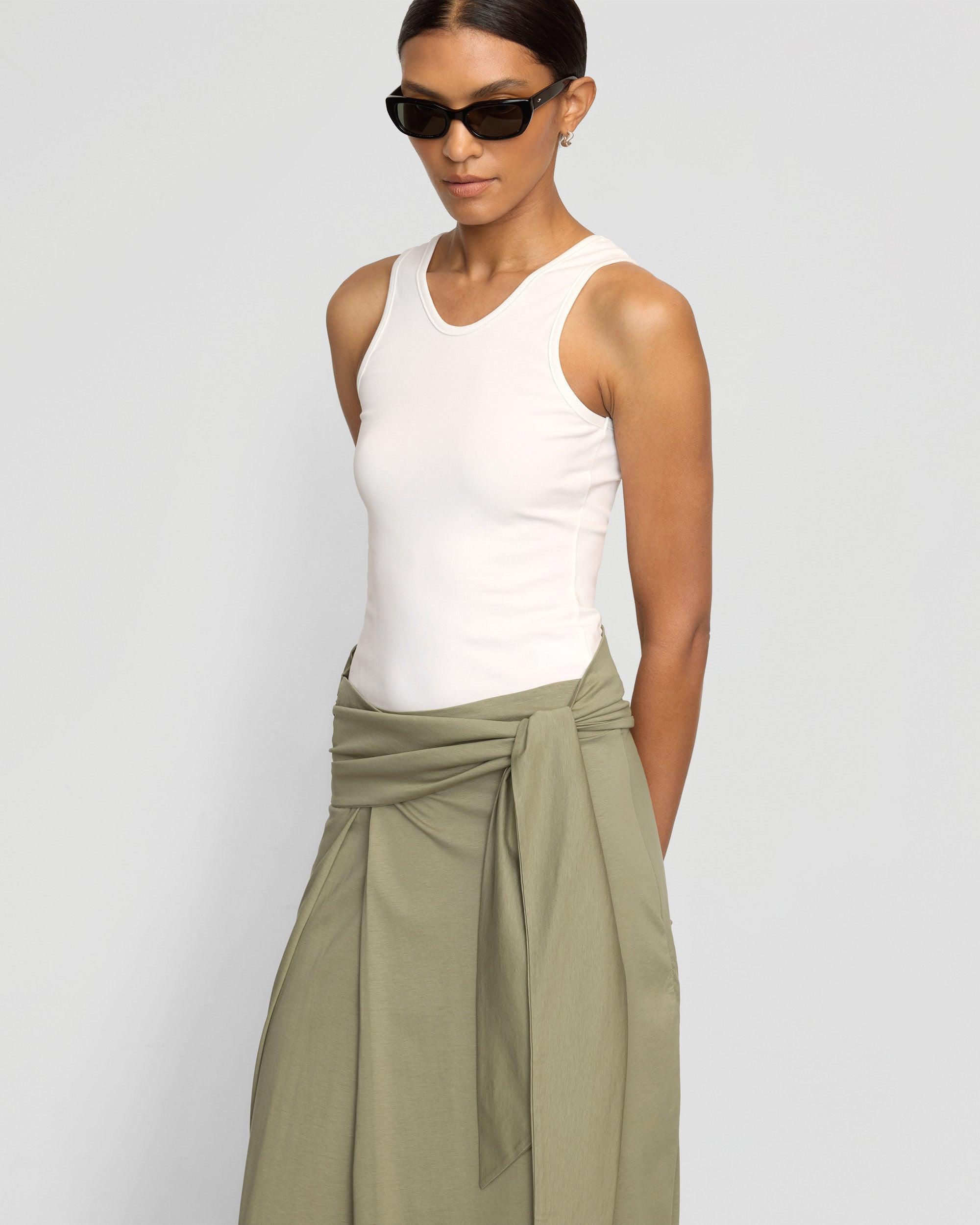 Elke Tie-Waist Maxi Skirt Product Image