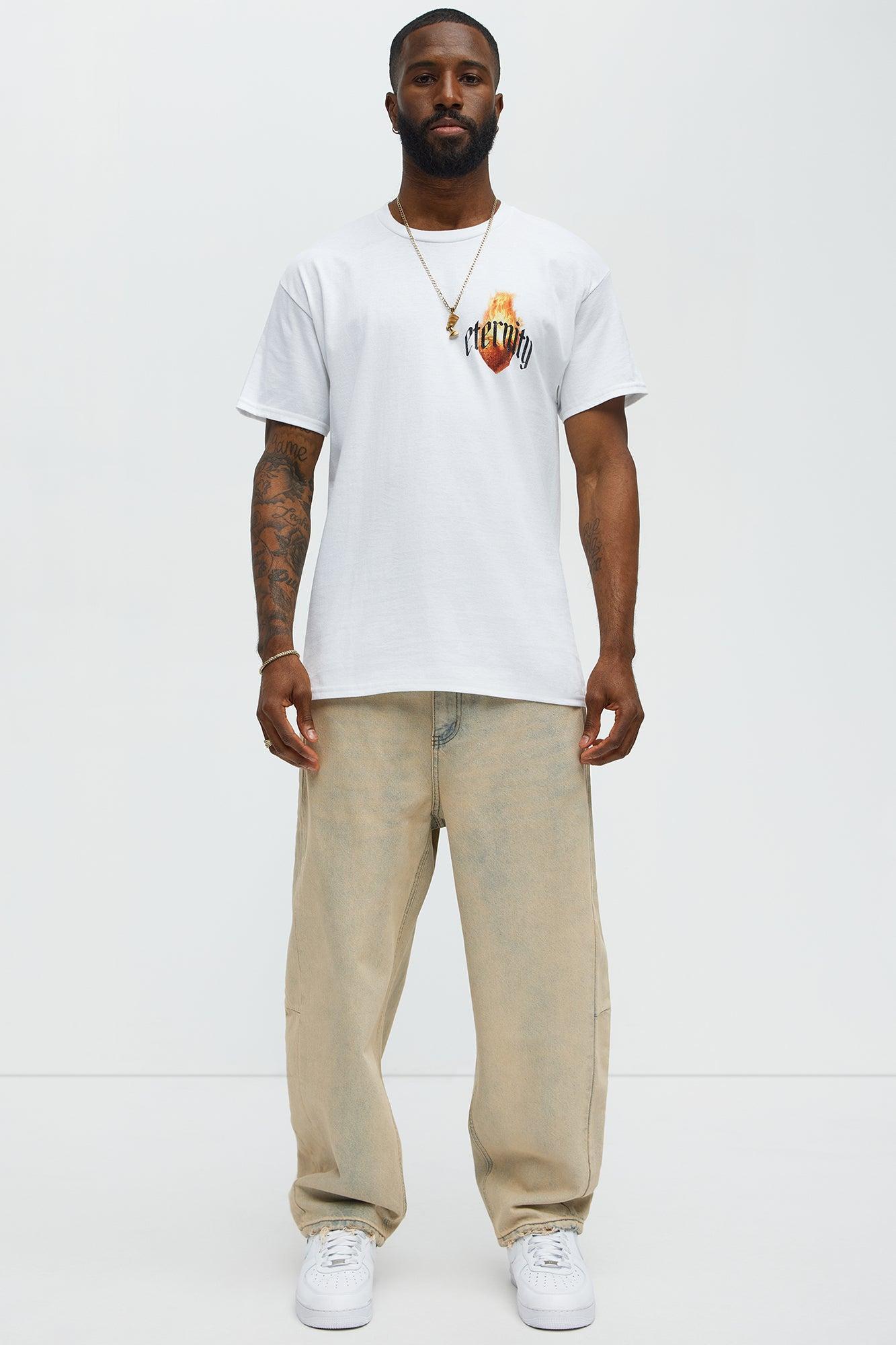 Eternal Heart Short Sleeve Tee - White Male Product Image