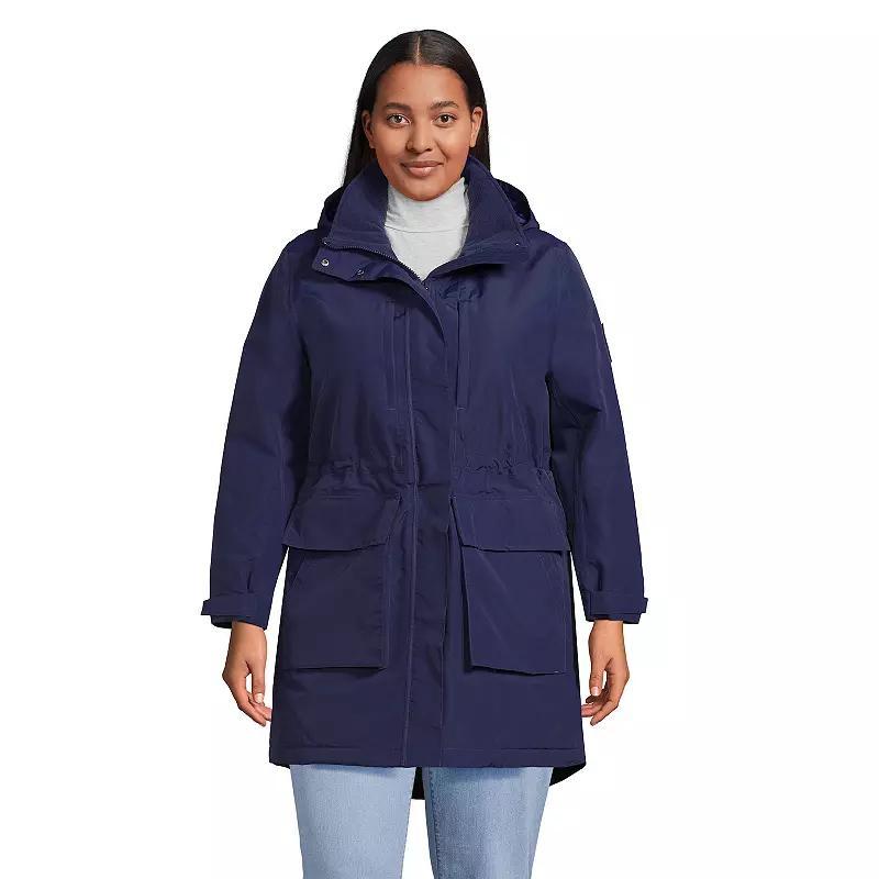 Plus Size Lands' End Squall Waterproof Insulated Winter Parka, Women's, Size: 1XL, Deep  Blue Product Image