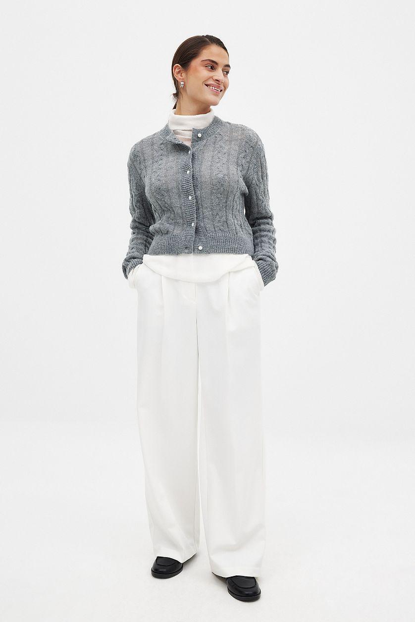 Knitted Cable Cardigan Product Image