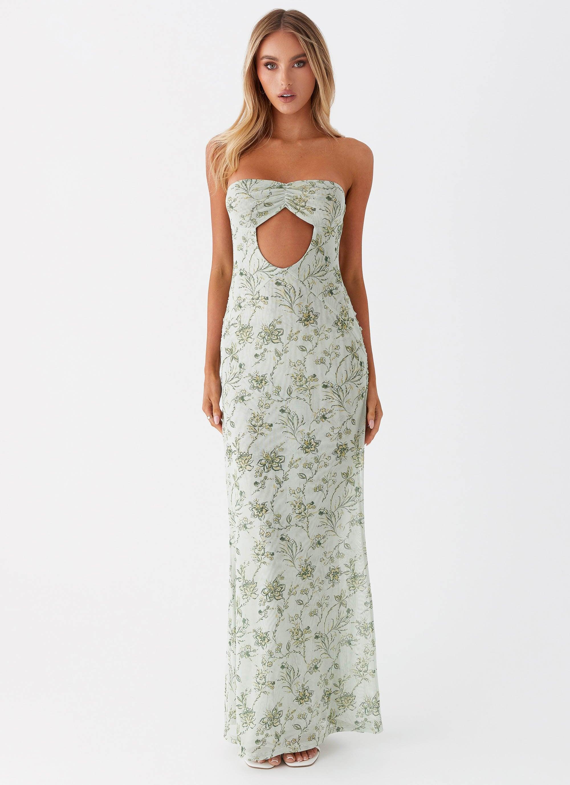 Dearest Maxi Dress - Sage Floral Product Image