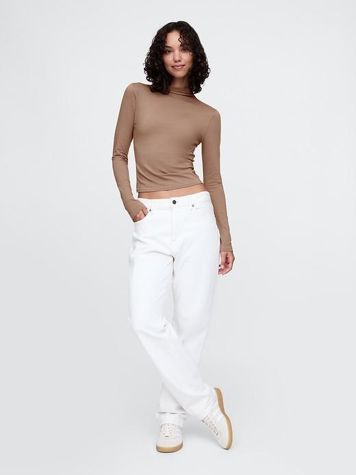 Featherweight Cropped Turtleneck Product Image