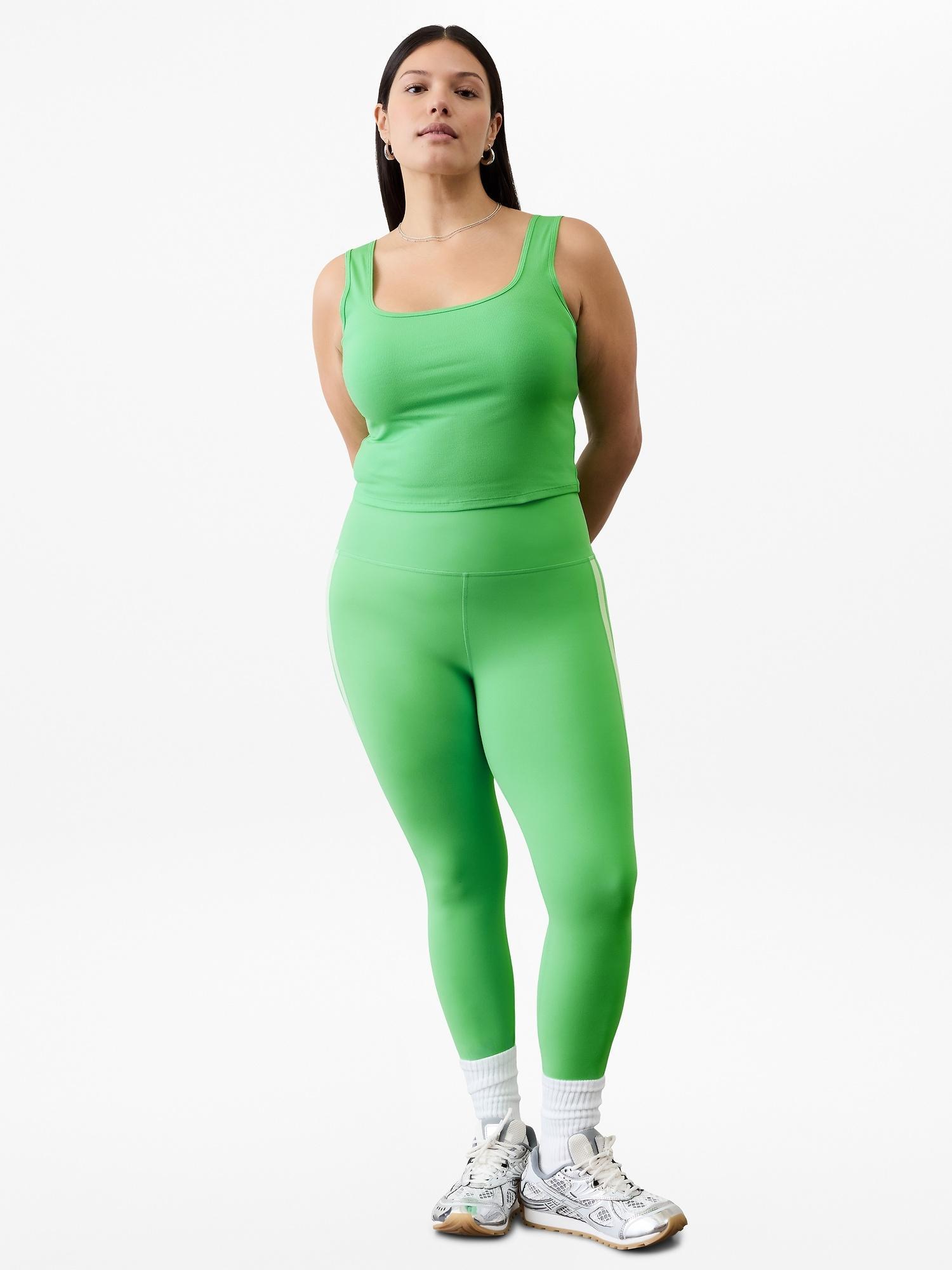 Signature Rib Square Neck Crop Tank Product Image