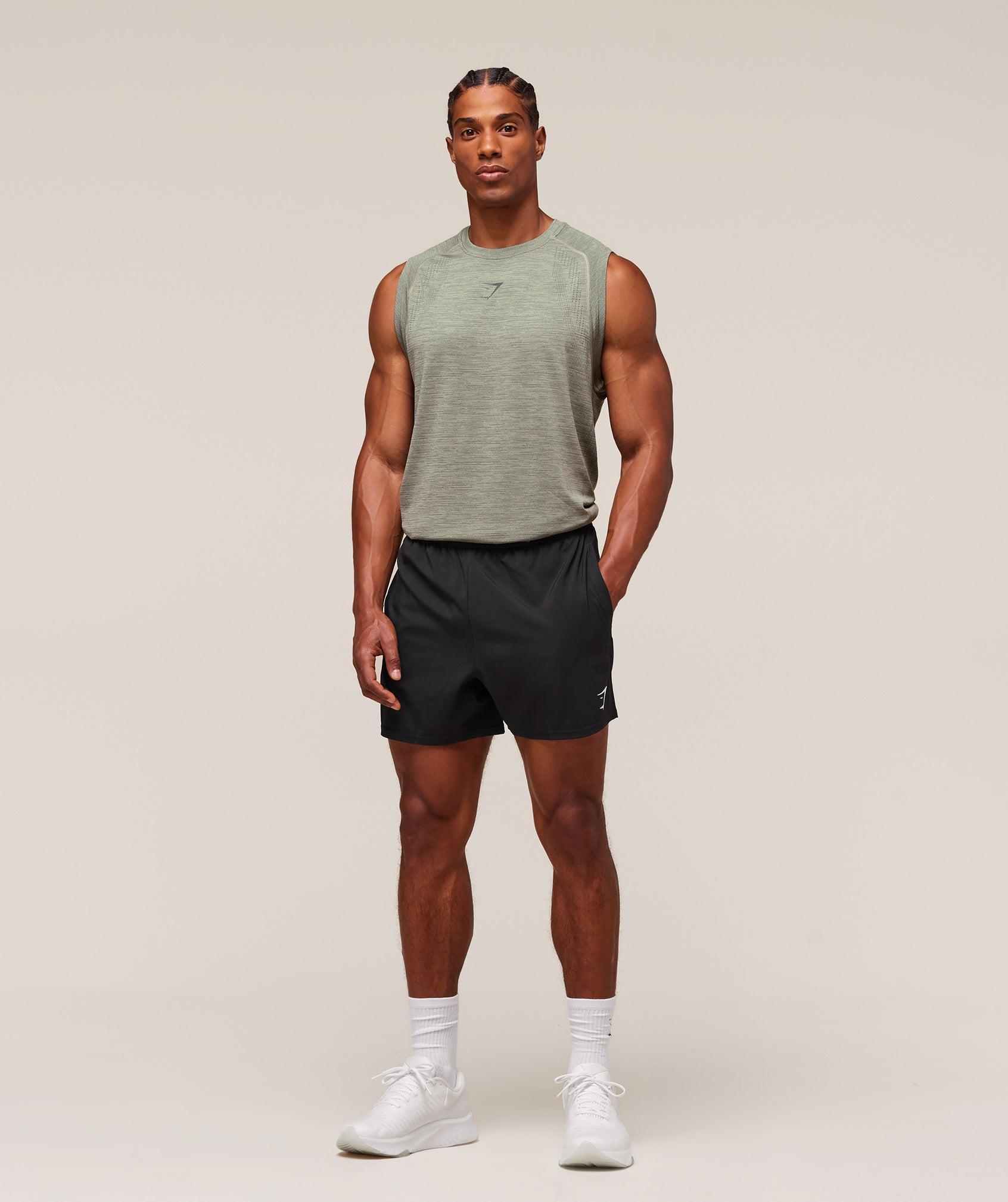 Gymshark Versatile Seamless Tank - Chalk Green/Slate Teal Male Product Image