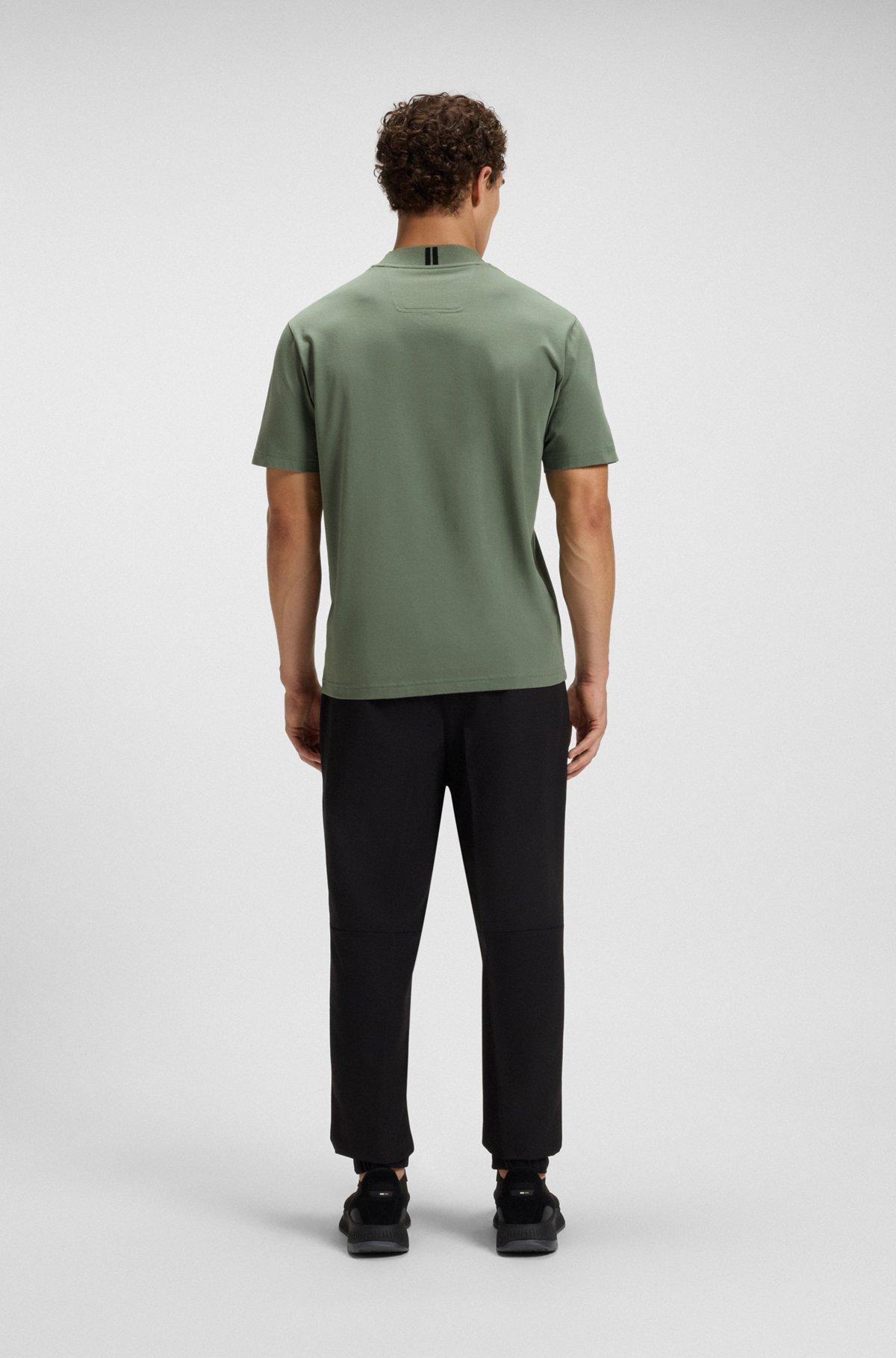 Relaxed-fit shirt in stretch cotton with camp collar Product Image