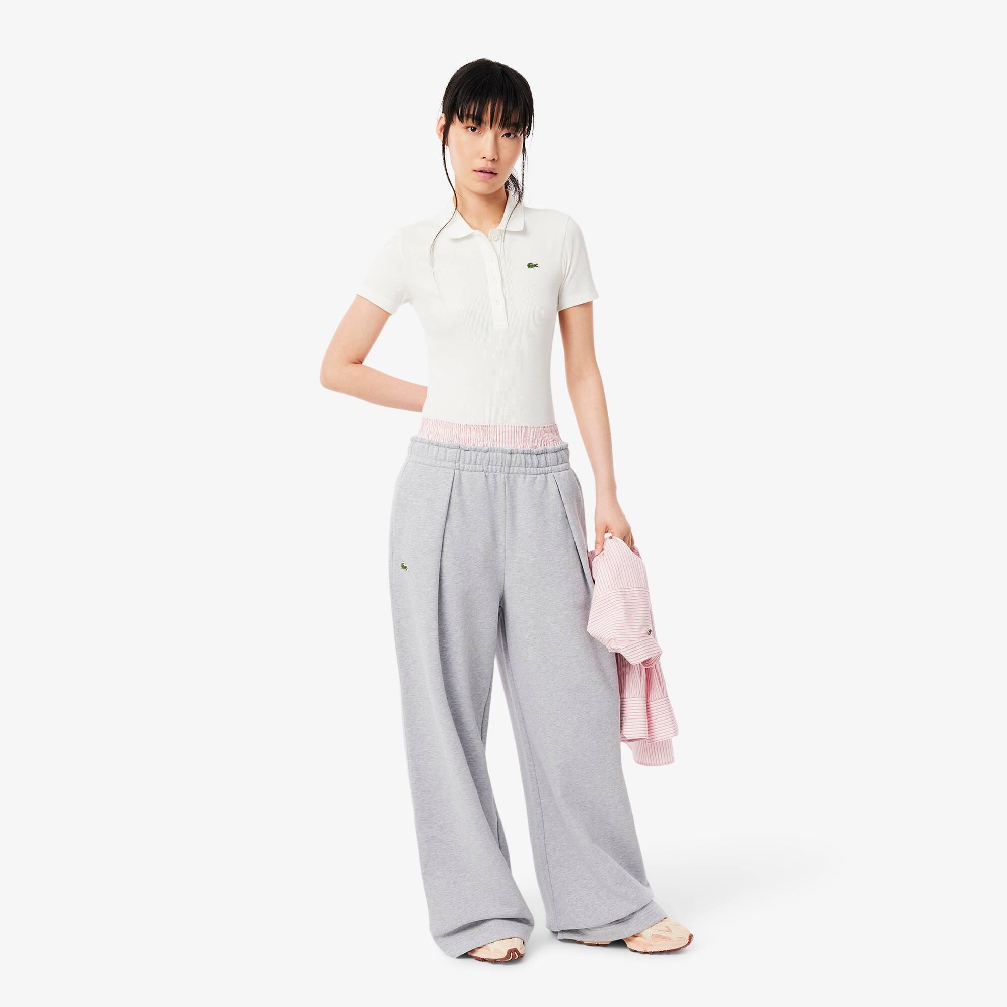 Wide Leg Pleated Crocodile Pants Product Image