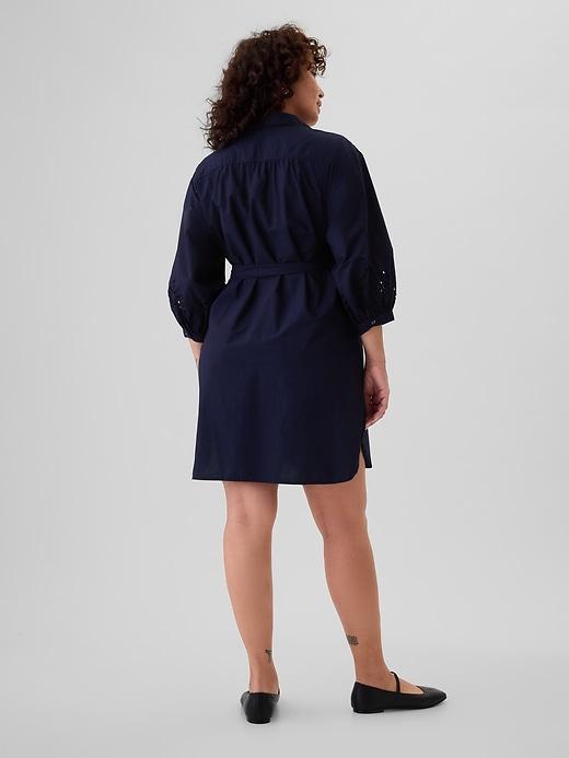 Eyelet Mini Shirtdress Product Image