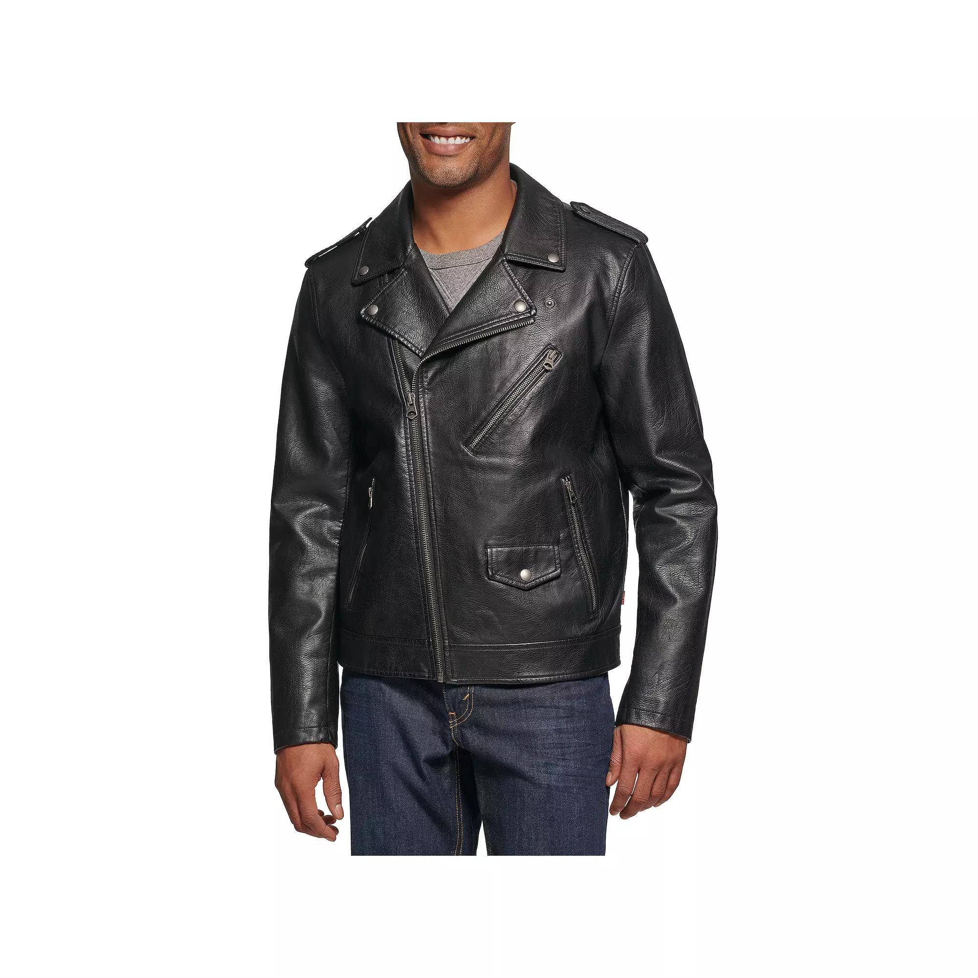 Men's Levi's® Faux Leather Moto Jacket,  Product Image