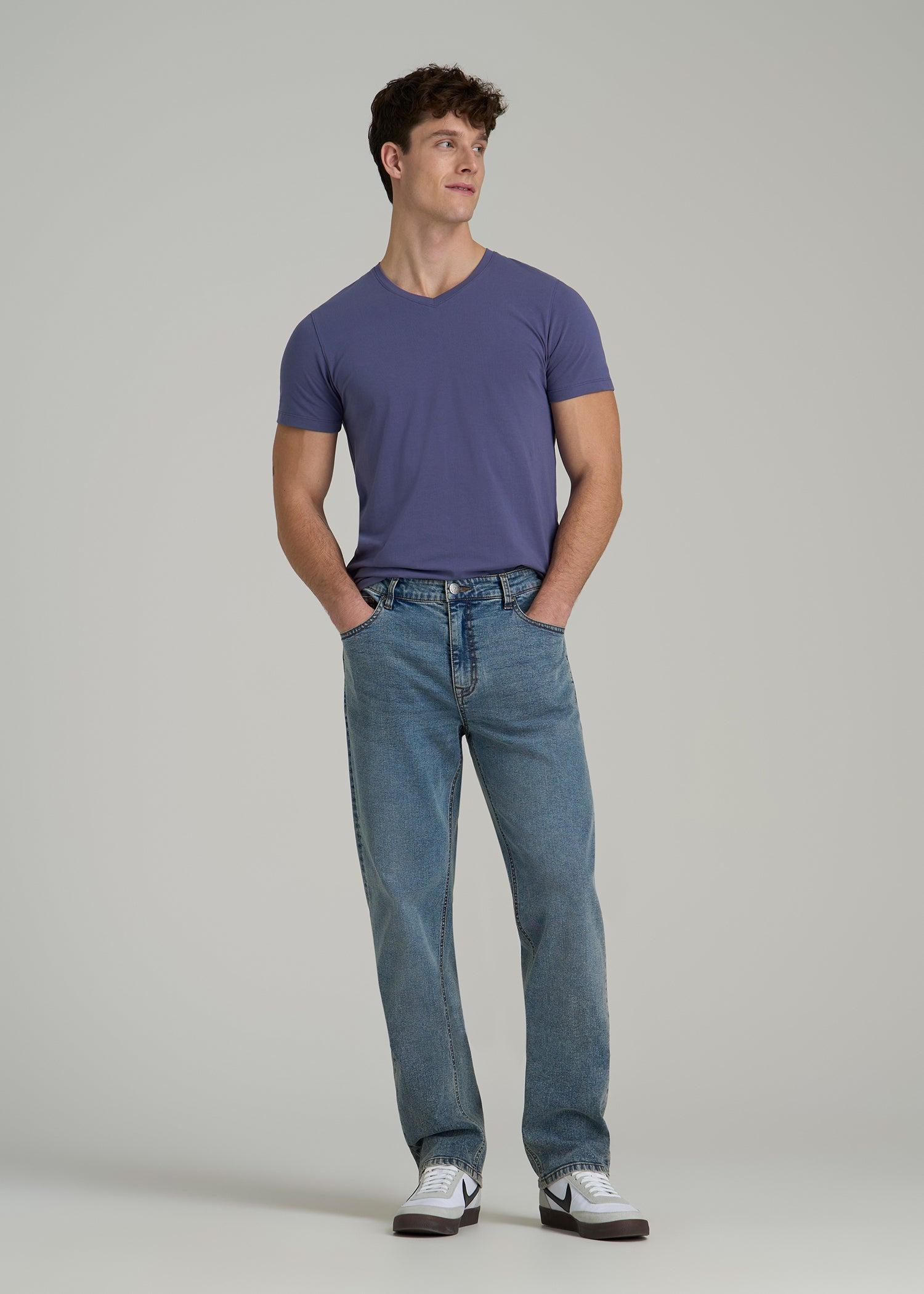 The Essential MODERN-FIT V-Neck Tee for Tall Men in Future Dusk Product Image