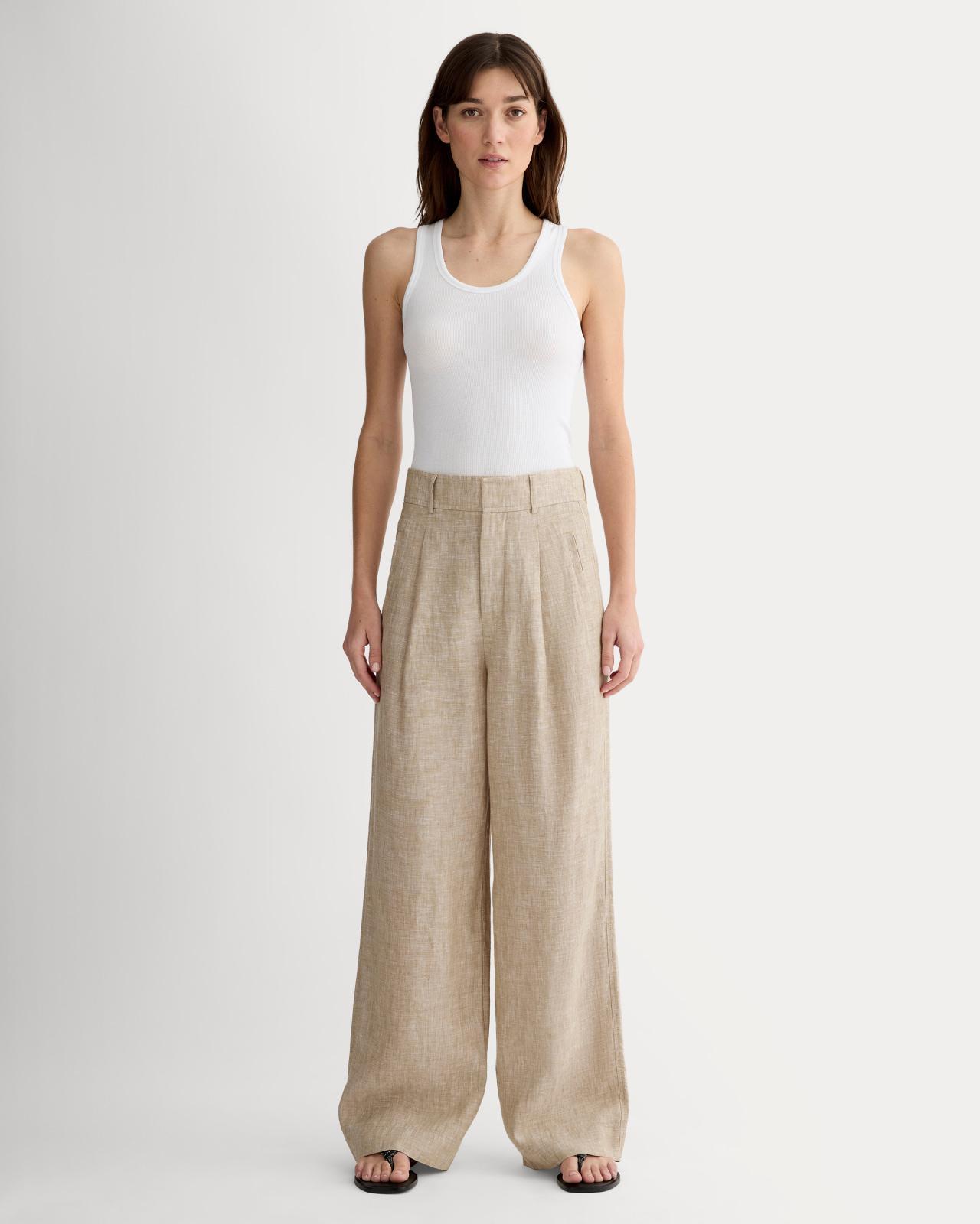 Womens Linen Way-High Drape Pant by Everlane Product Image