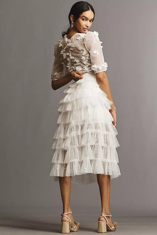 Helsi Brady Ruffled Tulle Midi Skirt Product Image