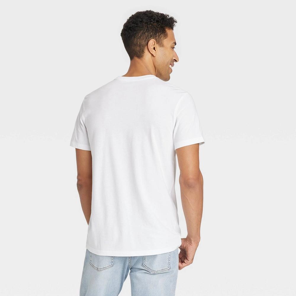 Mens Every Wear Short Sleeve T-Shirt - Goodfellow & Co White M Product Image