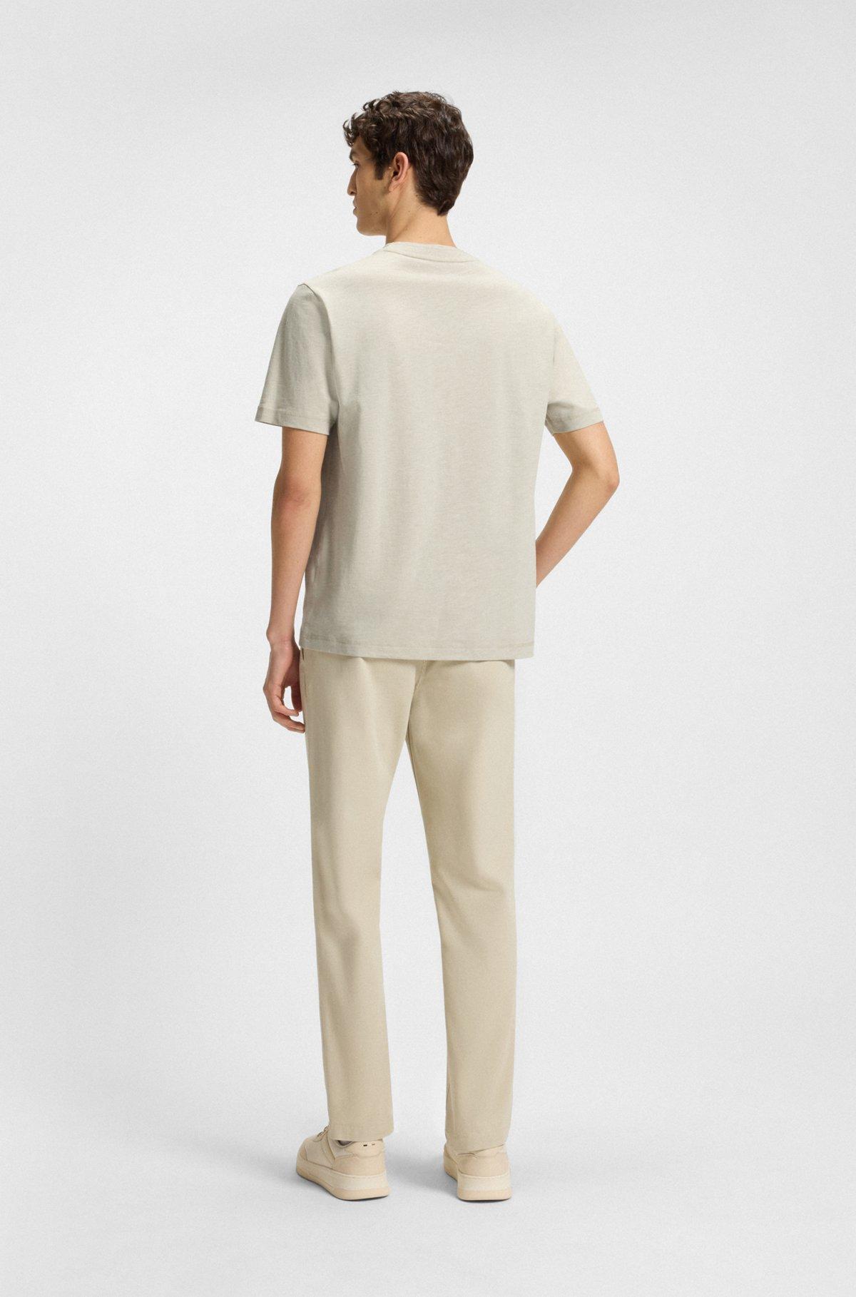 Slub-cotton T-shirt with logo print Product Image