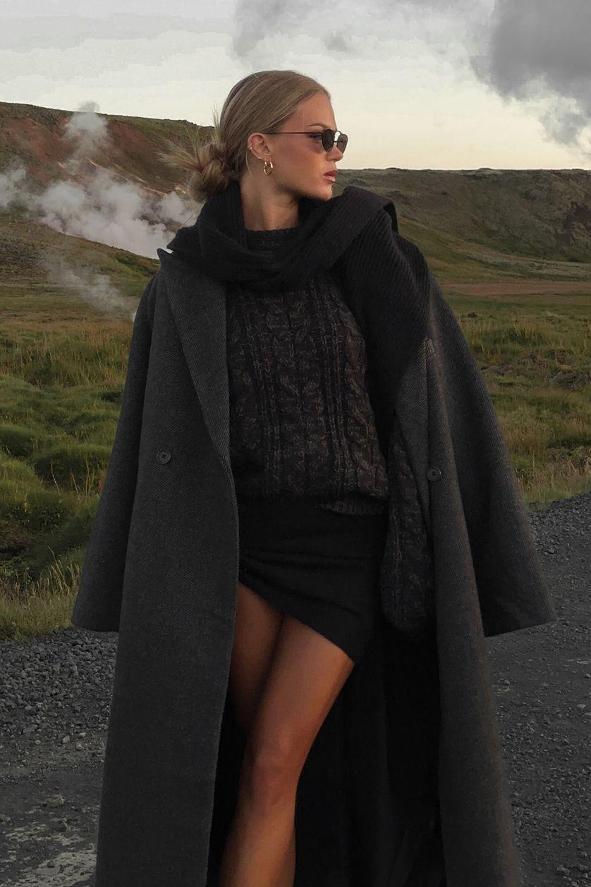 Cable Knitted Oversized Sweater Product Image