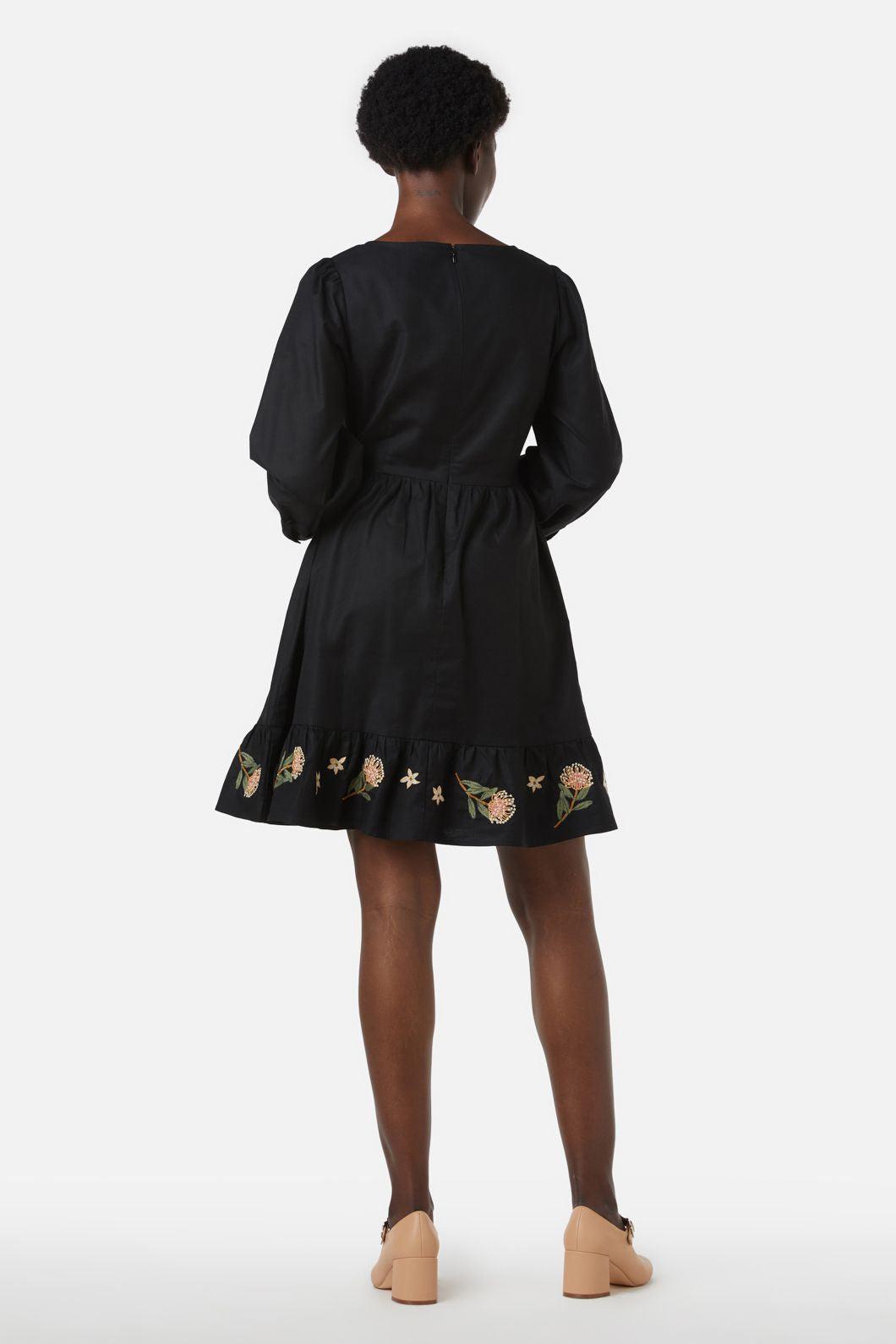 Protea Embroidered Dress Product Image