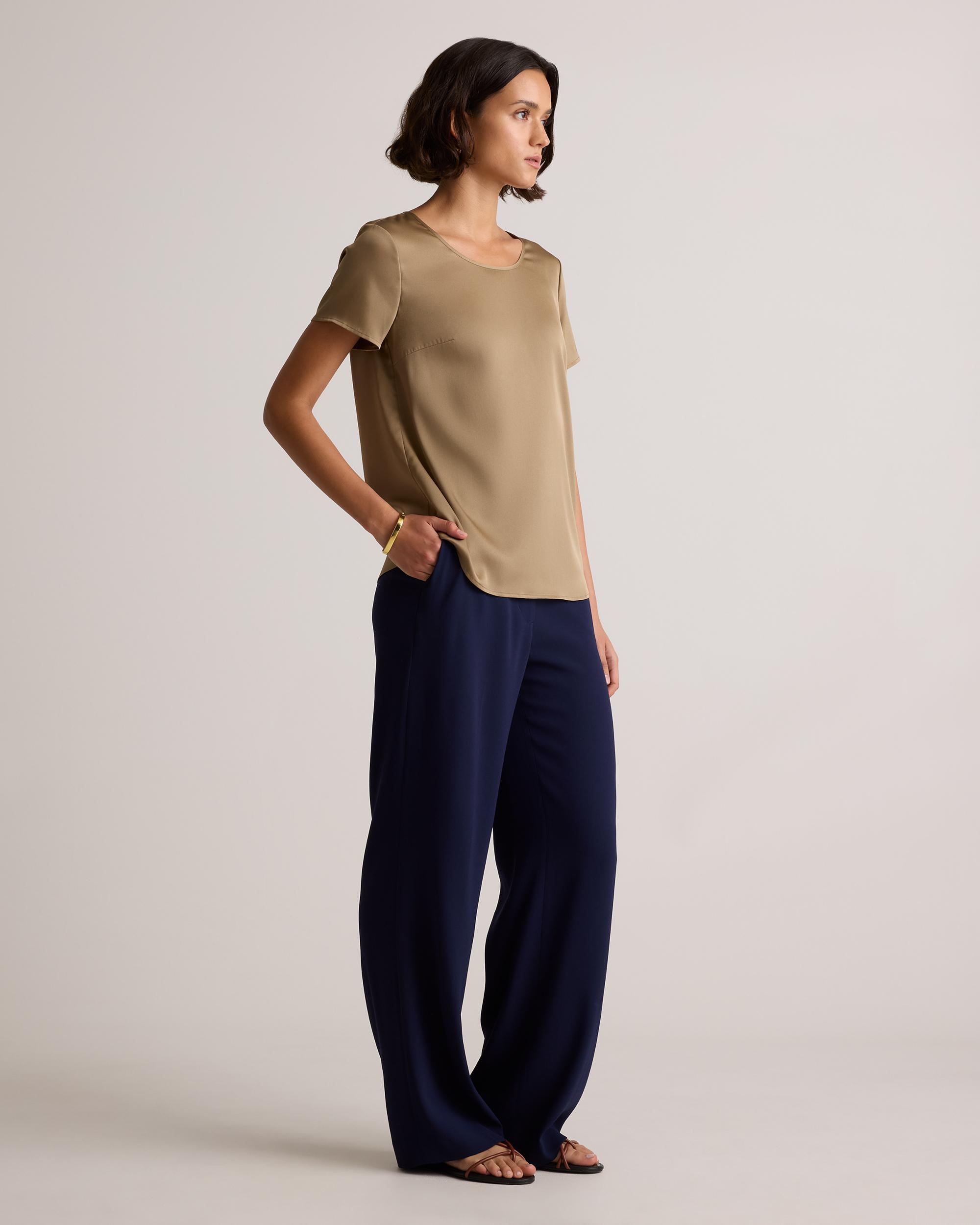 Quince | Women's Washable Stretch Silk T-Shirt Product Image