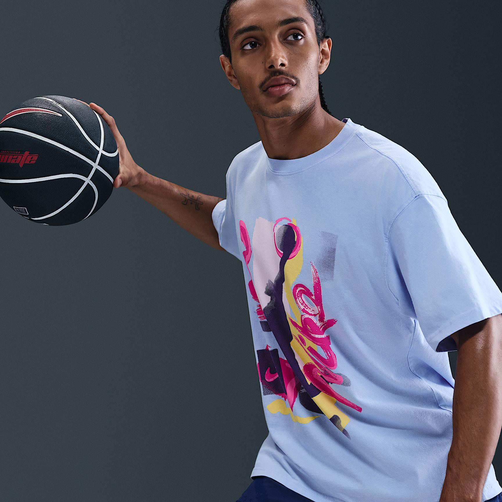 Nike Mens Max90 Basketball T-Shirt | HV1697-468 Product Image