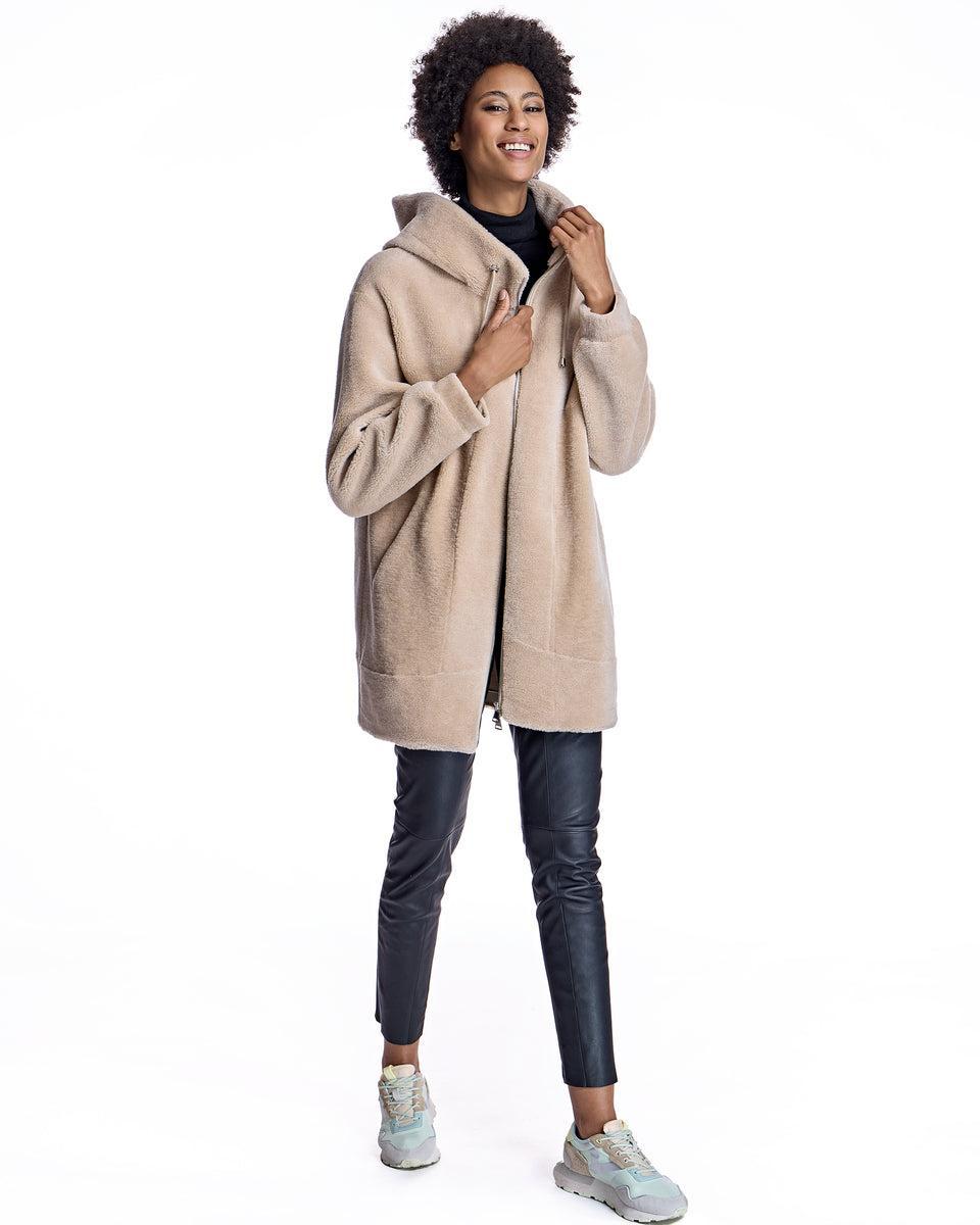 Julia & Stella by Maximilian Lamb's Wool Parka Product Image