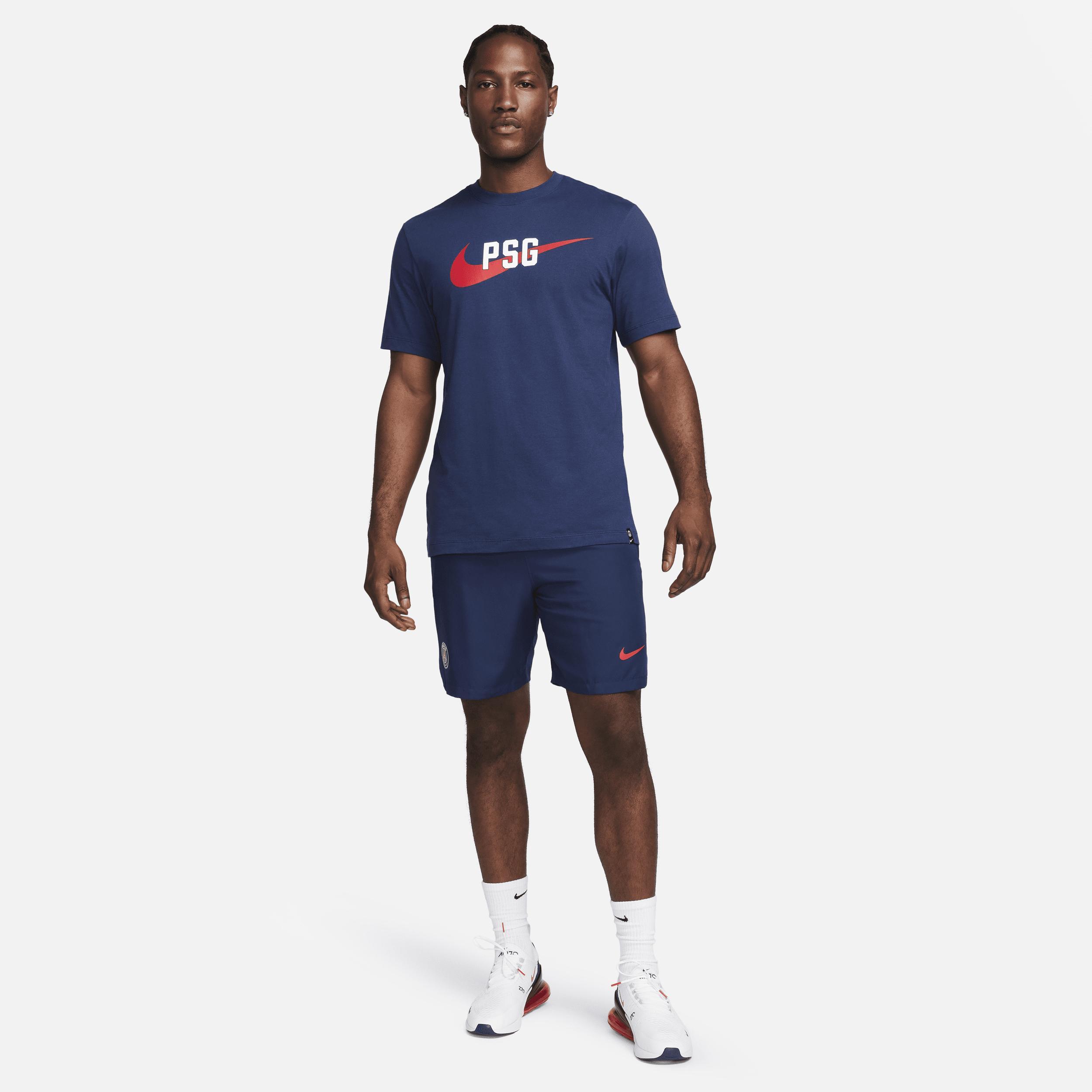 Men's Nike Navy Paris Saint-Germain Swoosh T-Shirt, Size: XL, Psg Blue Product Image