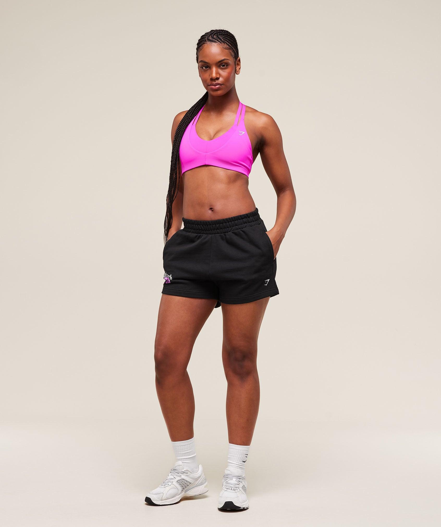 Gymshark Cherry Graphic Short - Black Female Product Image