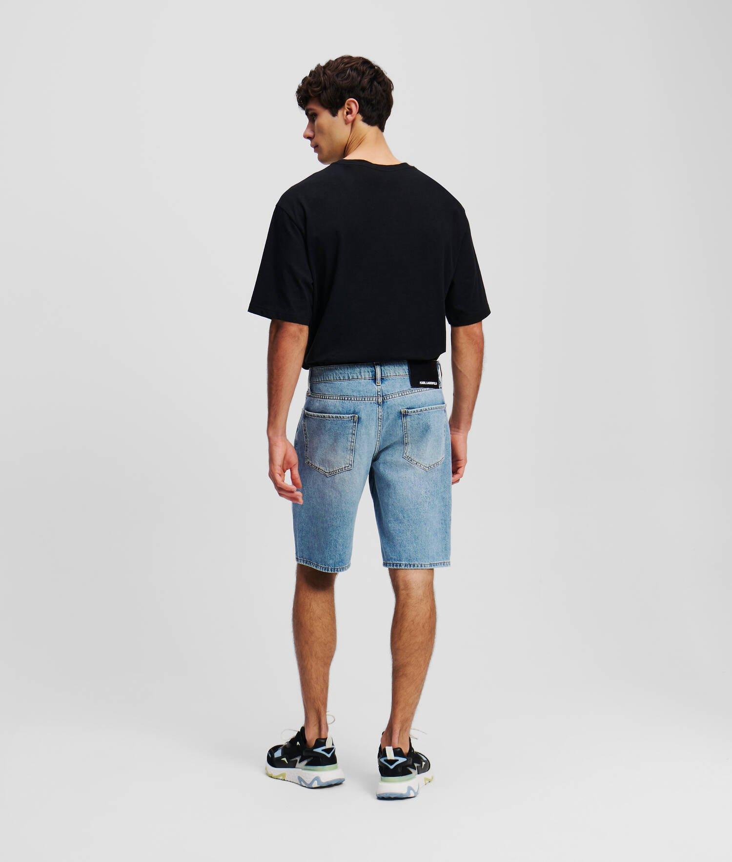 WASHED DENIM SHORTS Product Image