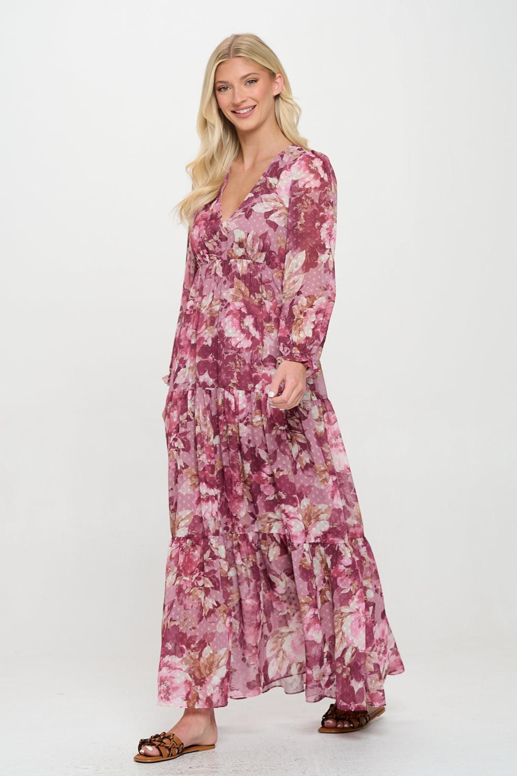 Camellia Mauve Maxi Dress Product Image