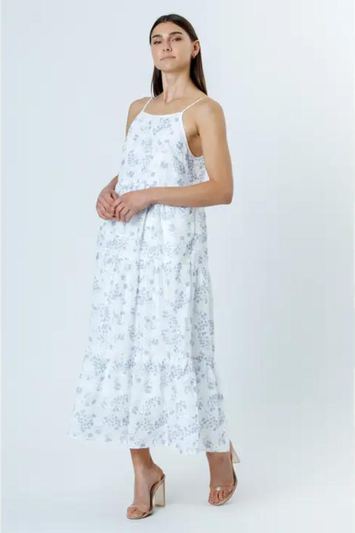 Spaghetti Strap Maxi Floral Dress Product Image