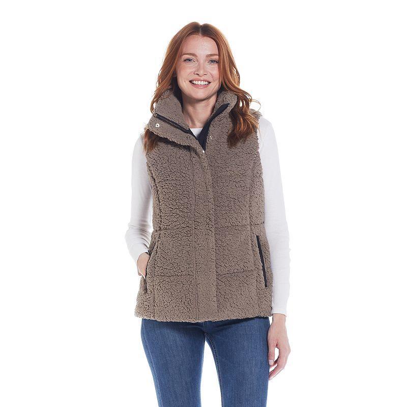 Womens Weathercast Sherpa Puffer Vest Product Image