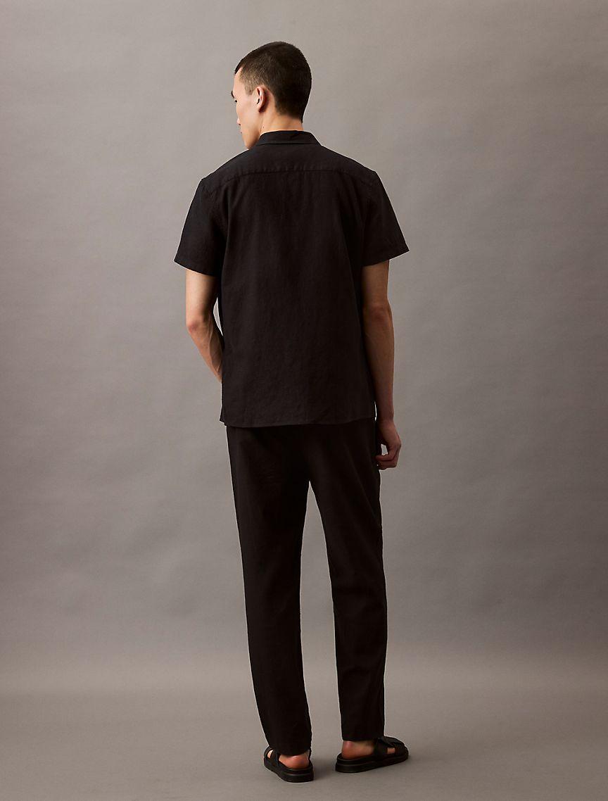 Linen Cotton Pull-On Pants Product Image