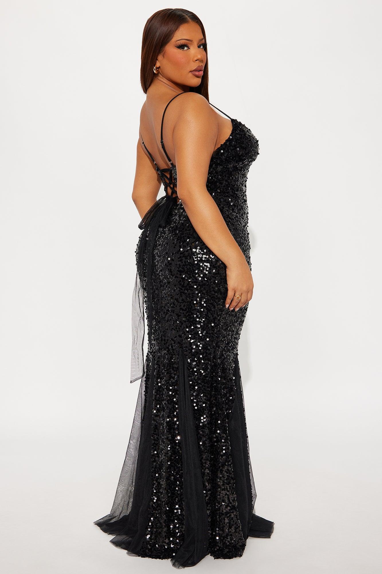 Midnights Sequin Gown - Black Female Product Image