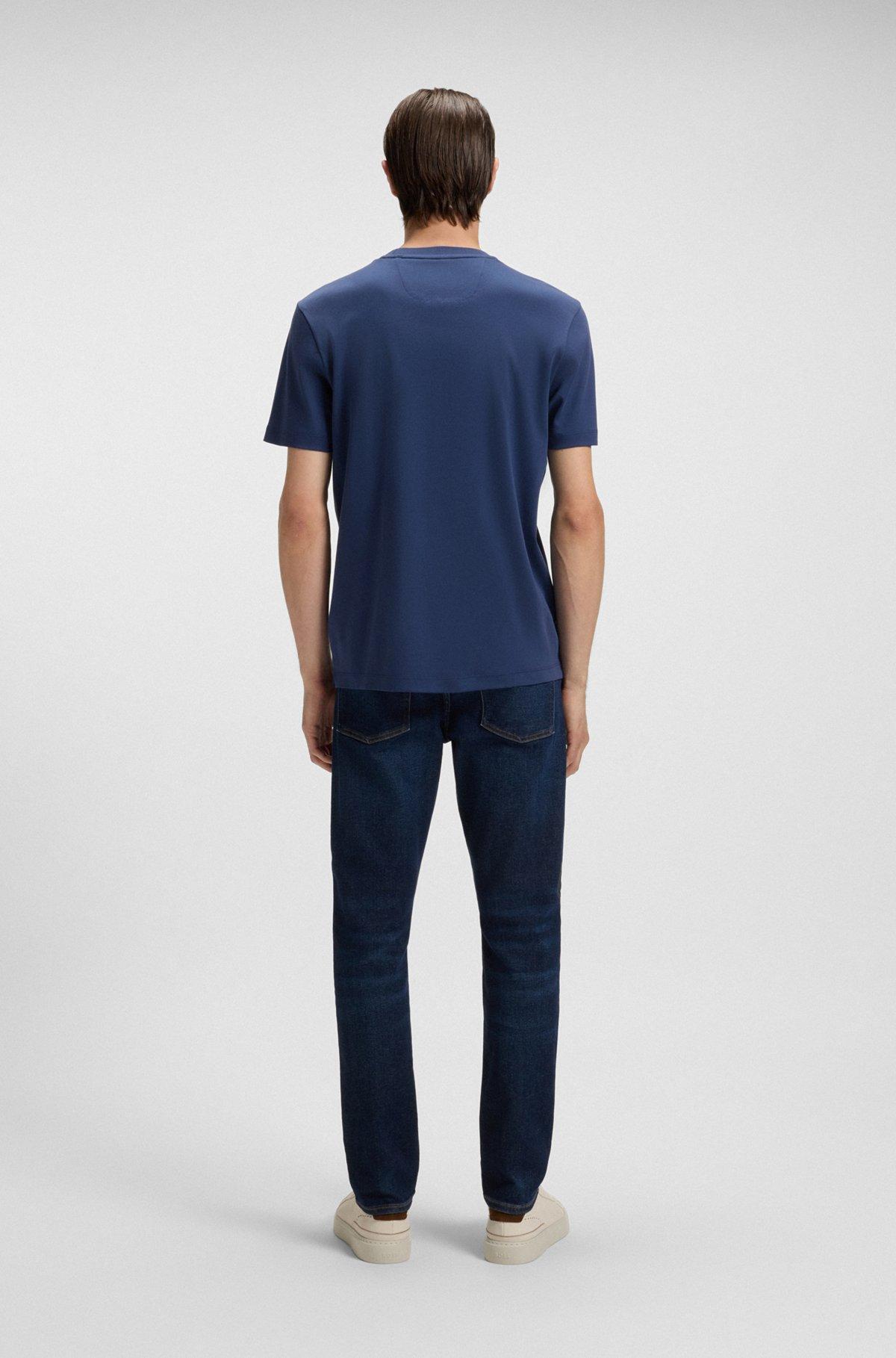 Regular-fit T-shirt in mercerized cotton Product Image