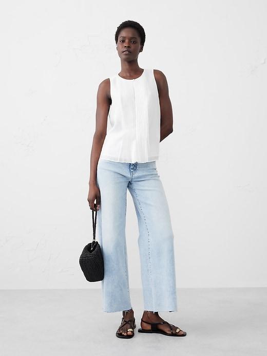 Keyhole Pleated Top Product Image