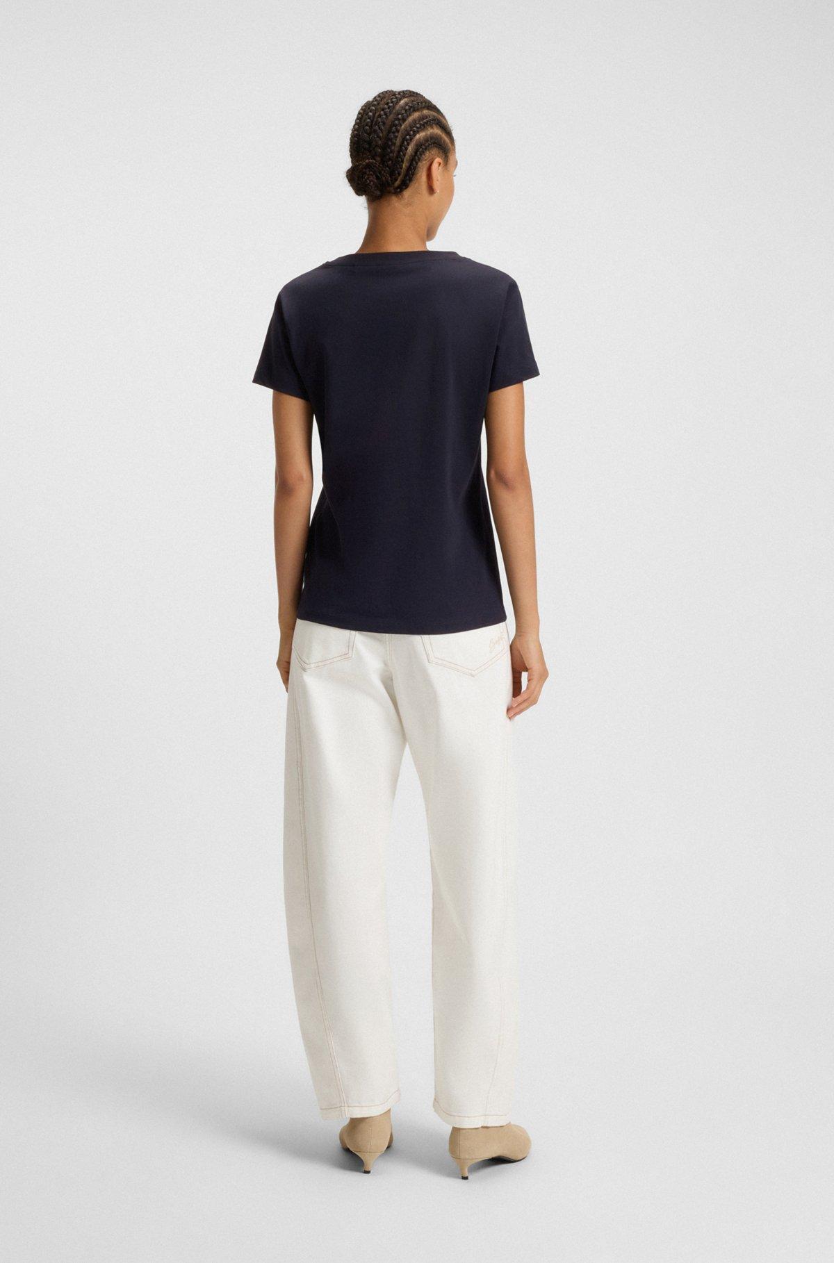 Cotton-jersey T-shirt with logo detail Product Image