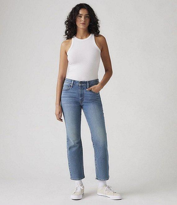 Levi's® 725 High Rise Mid Wash Kick Bootcut Ankle Jeans Product Image
