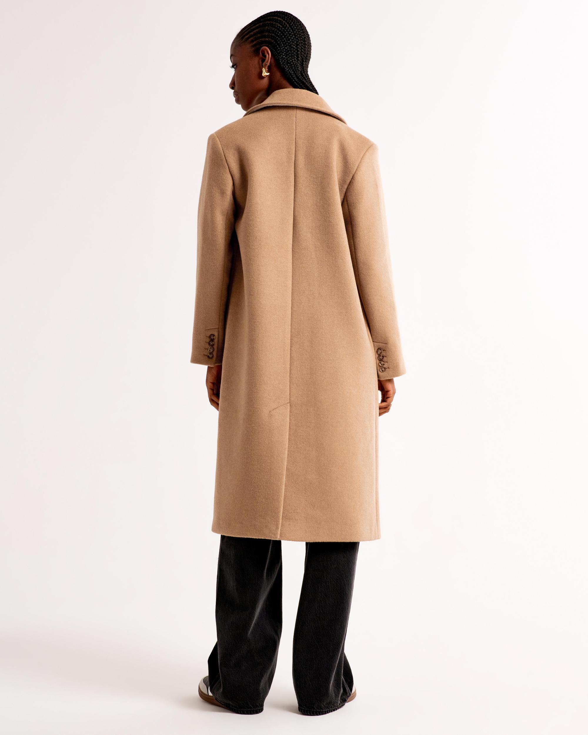 Wool-Blend Tailored Topcoat Product Image