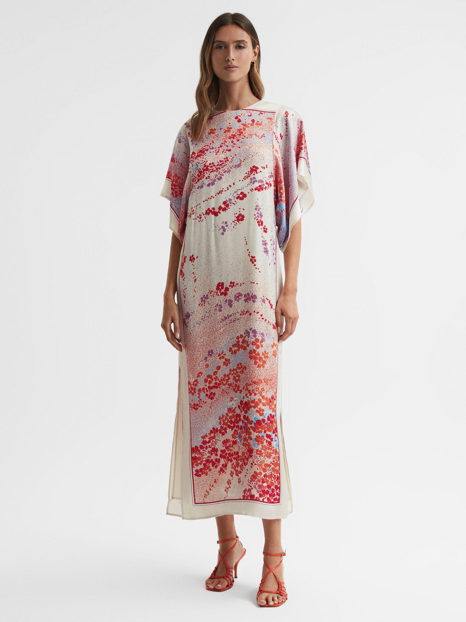 Printed Maxi Dress in Multi Product Image