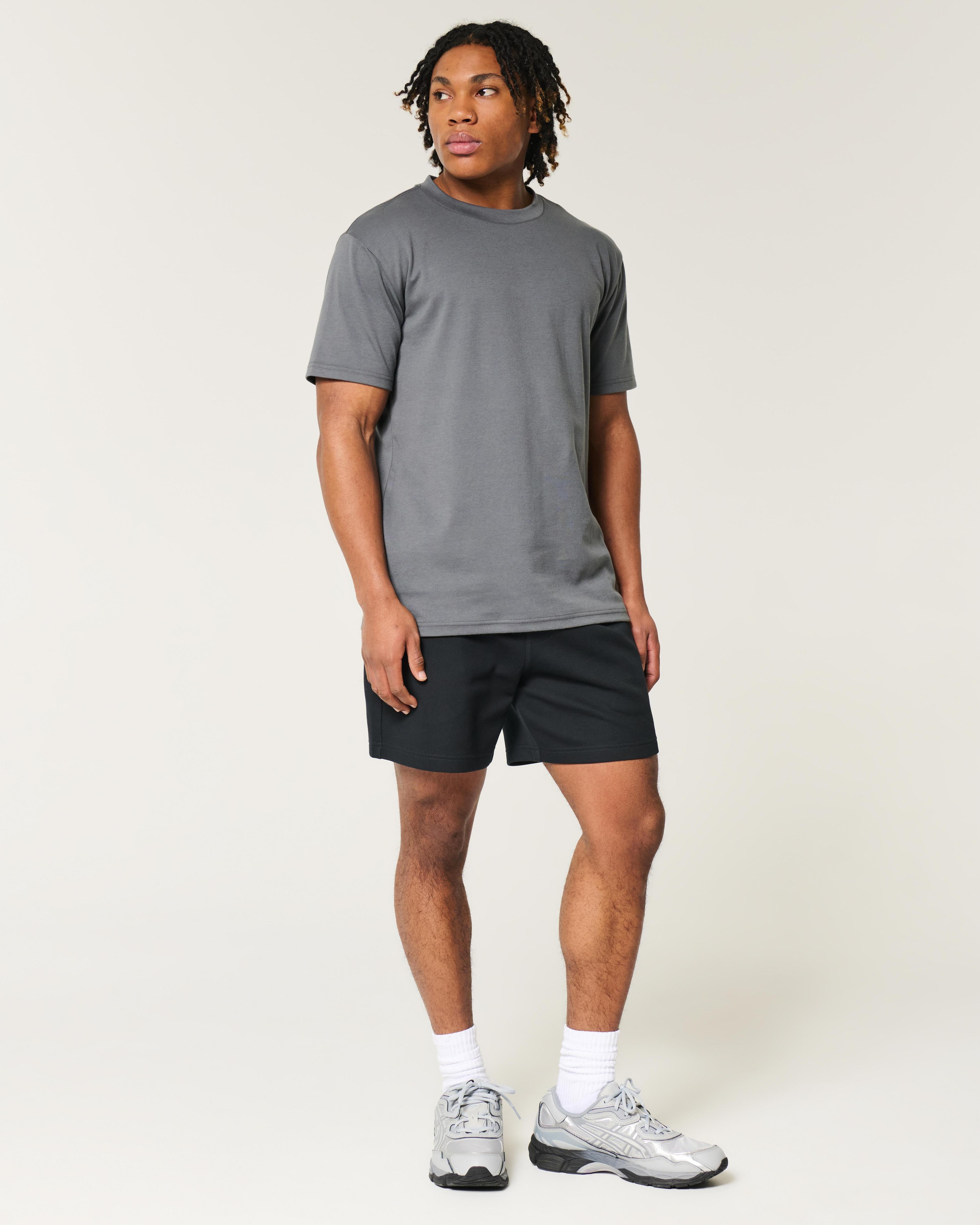 Mid-Thigh Cooling Fleece Shorts Product Image